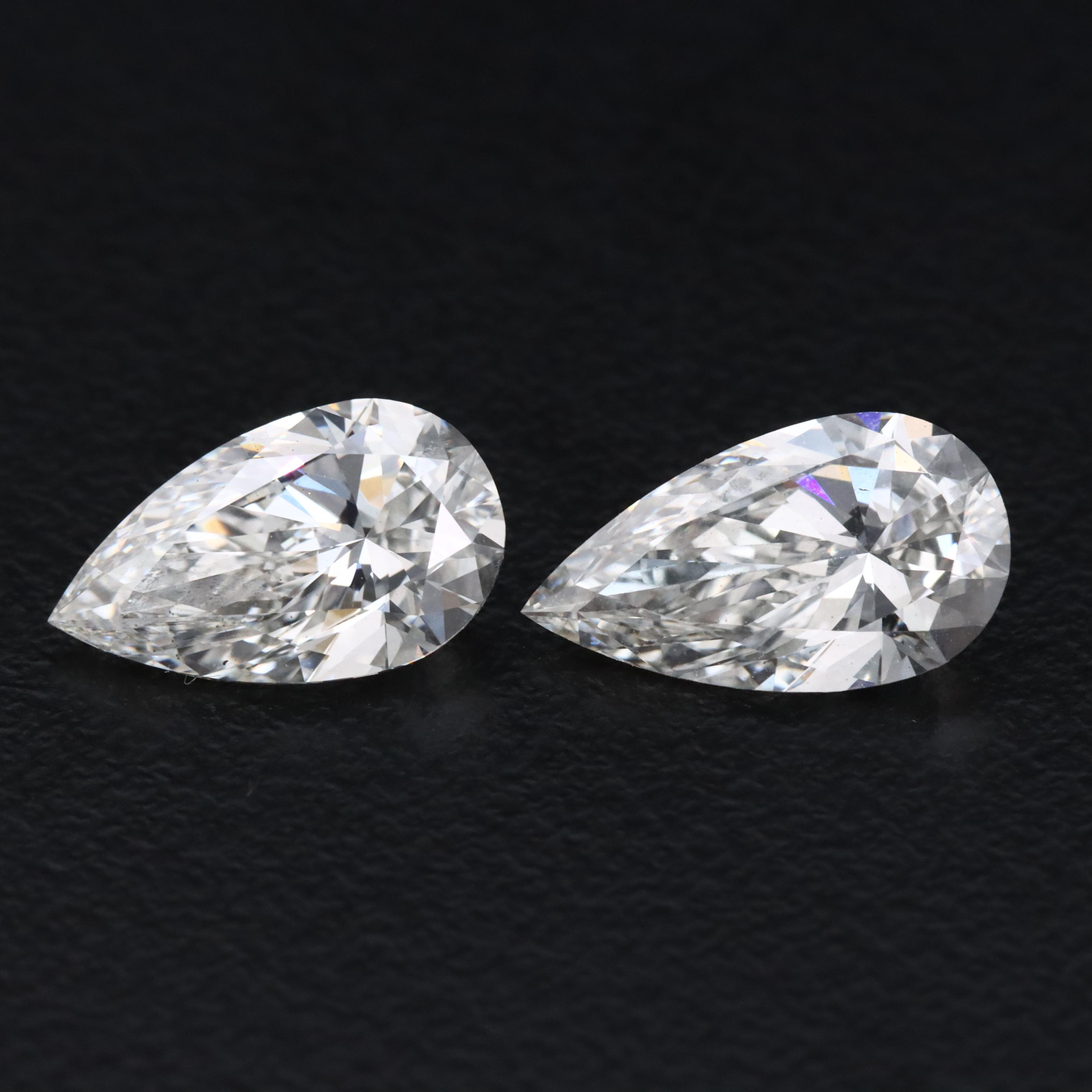 Loose 3.05 CTW Lab Grown Diamond Pair with IGI Reports