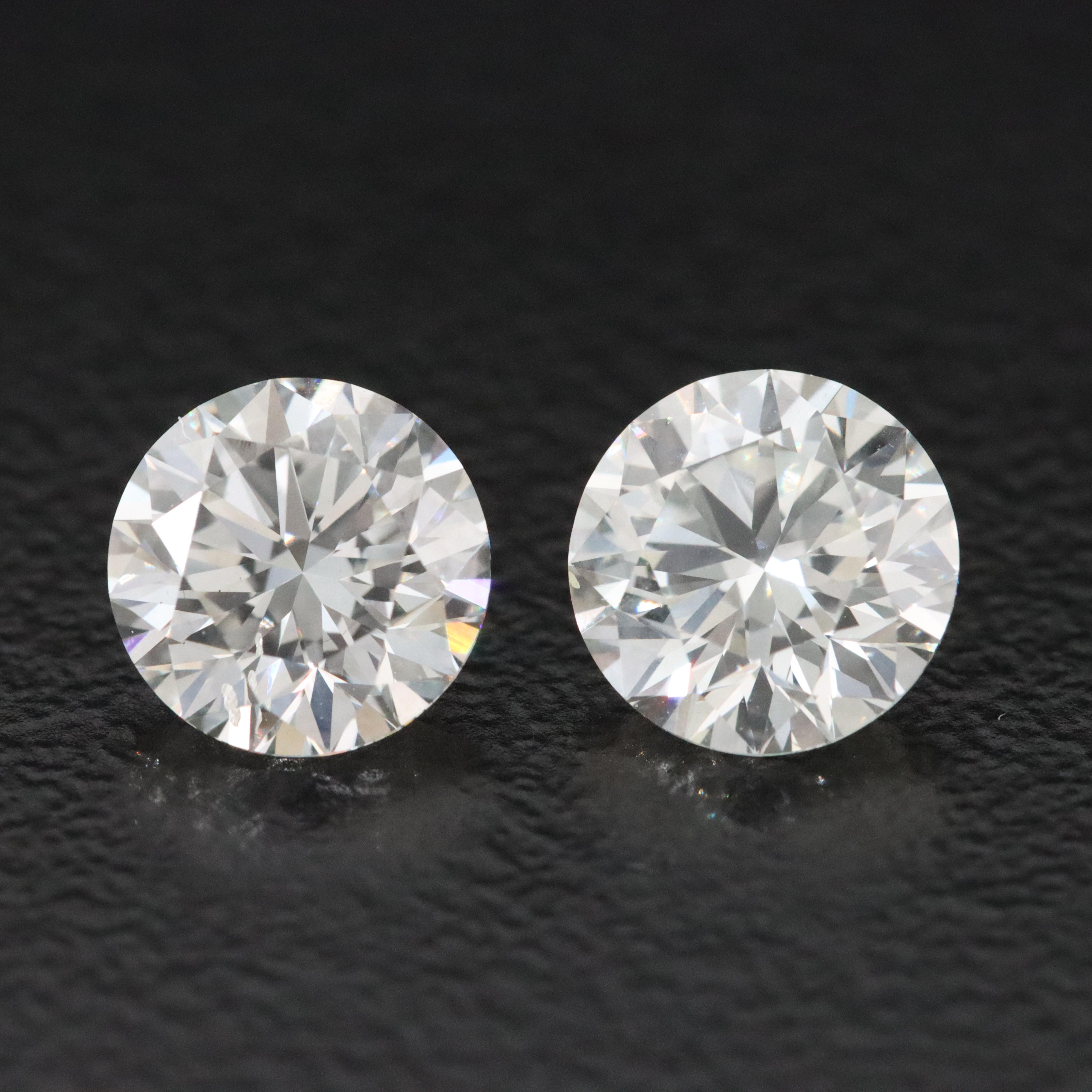 Loose 2.02 CTW Lab Grown Diamond Pair with IGI Reports