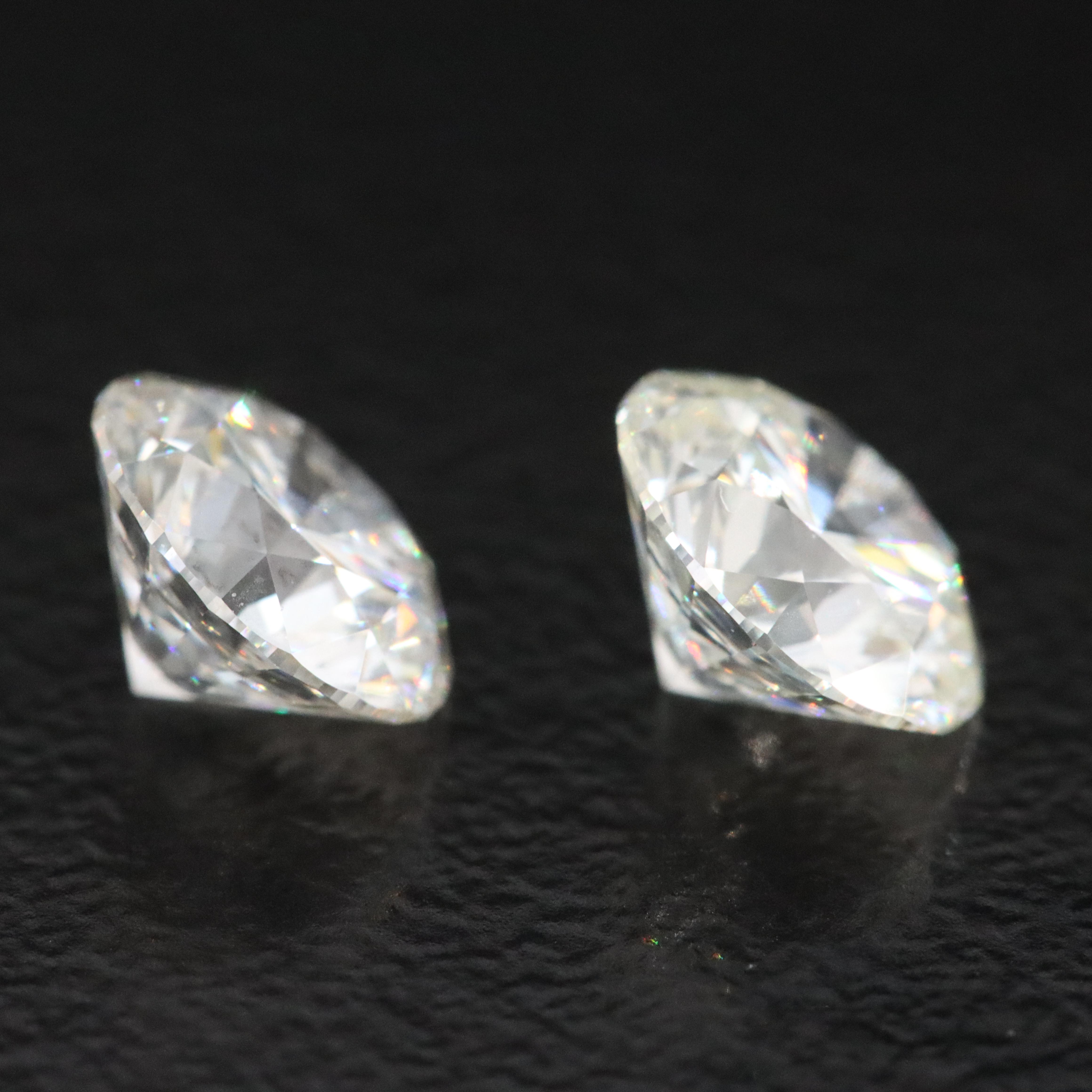 Loose 2.02 CTW Lab Grown Diamond Pair with IGI Reports
