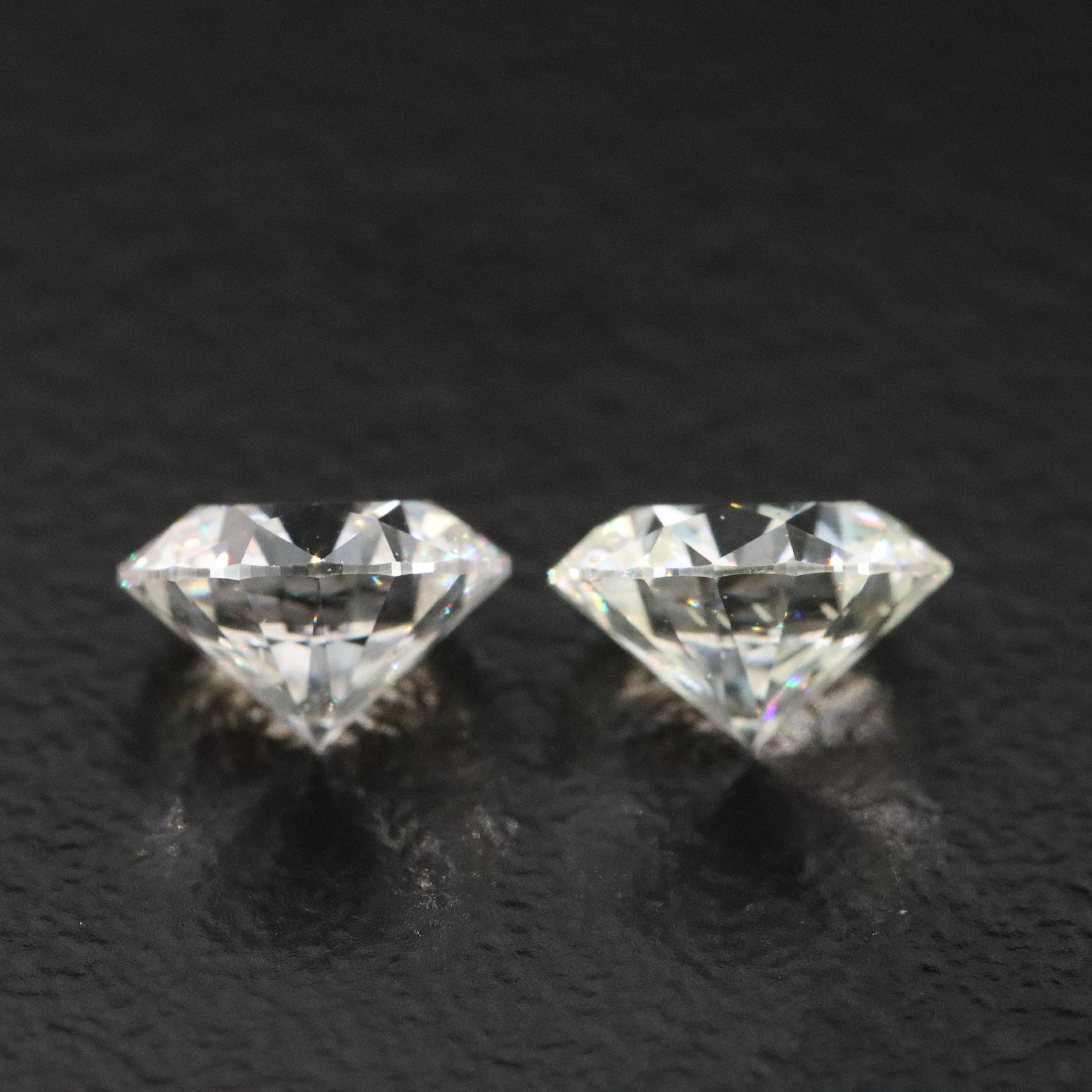 Loose 2.02 CTW Lab Grown Diamond Pair with IGI Reports