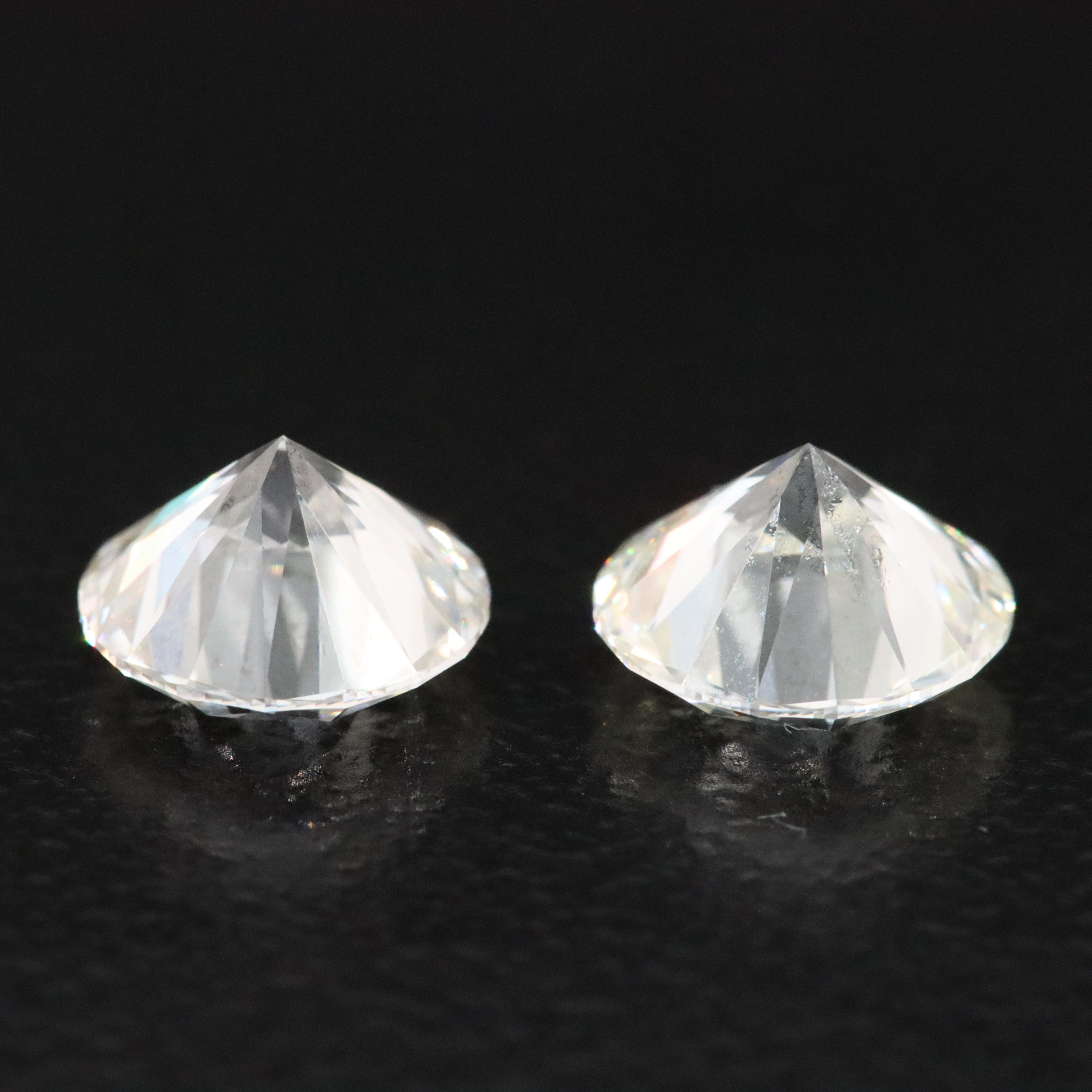 Loose 2.02 CTW Lab Grown Diamond Pair with IGI Reports