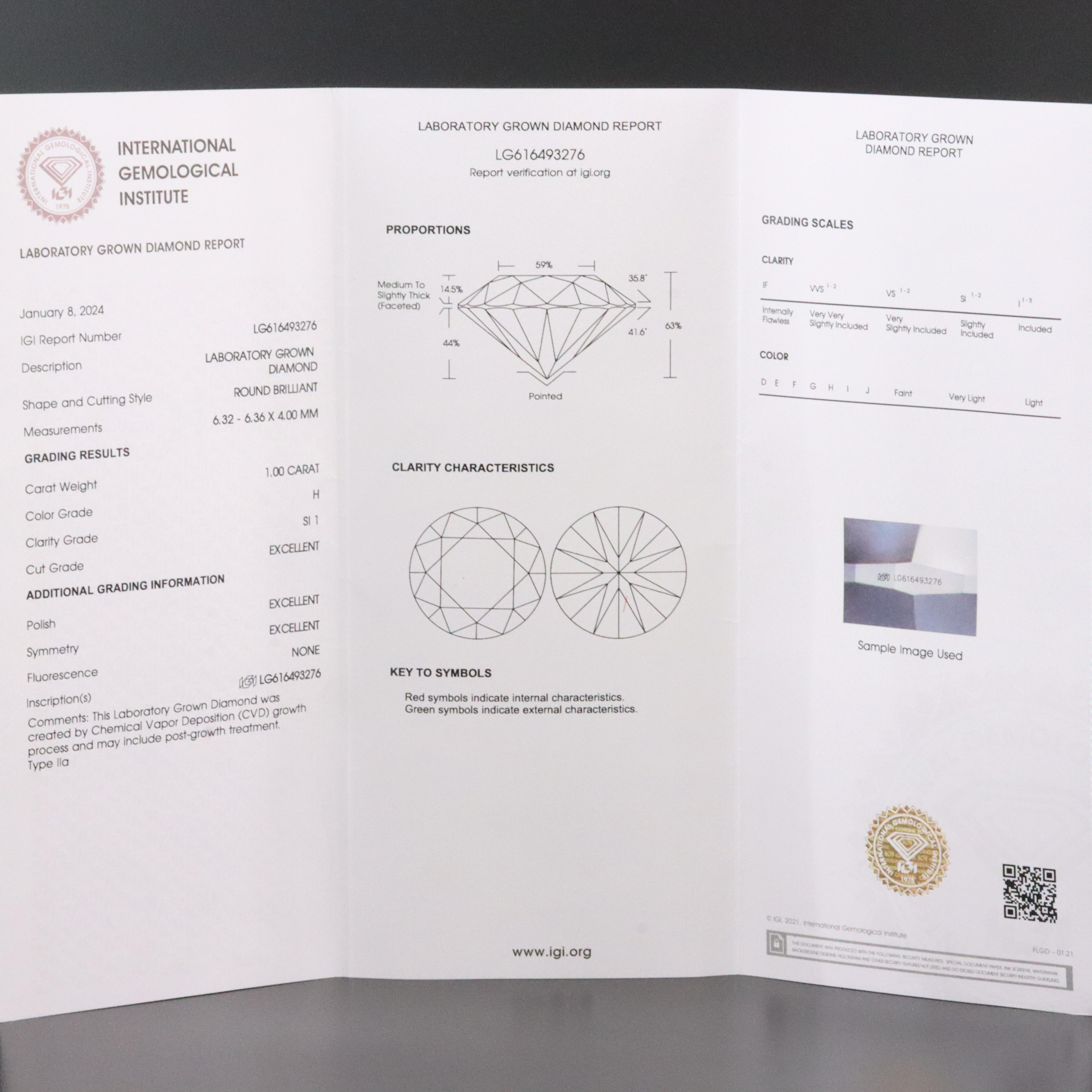 Loose 2.02 CTW Lab Grown Diamond Pair with IGI Reports