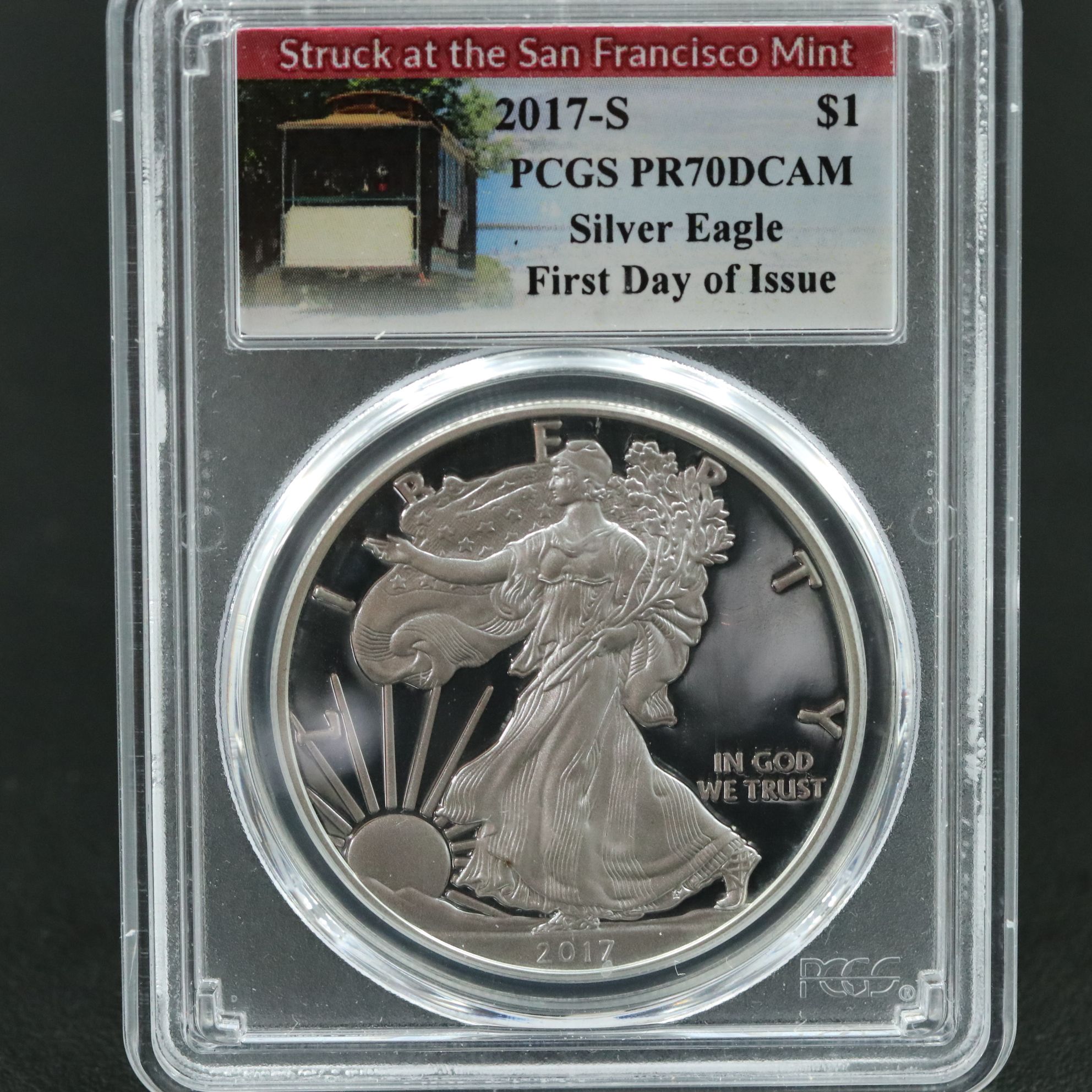 PCGS Graded PR70 DCAM 2017-S Silver Eagle