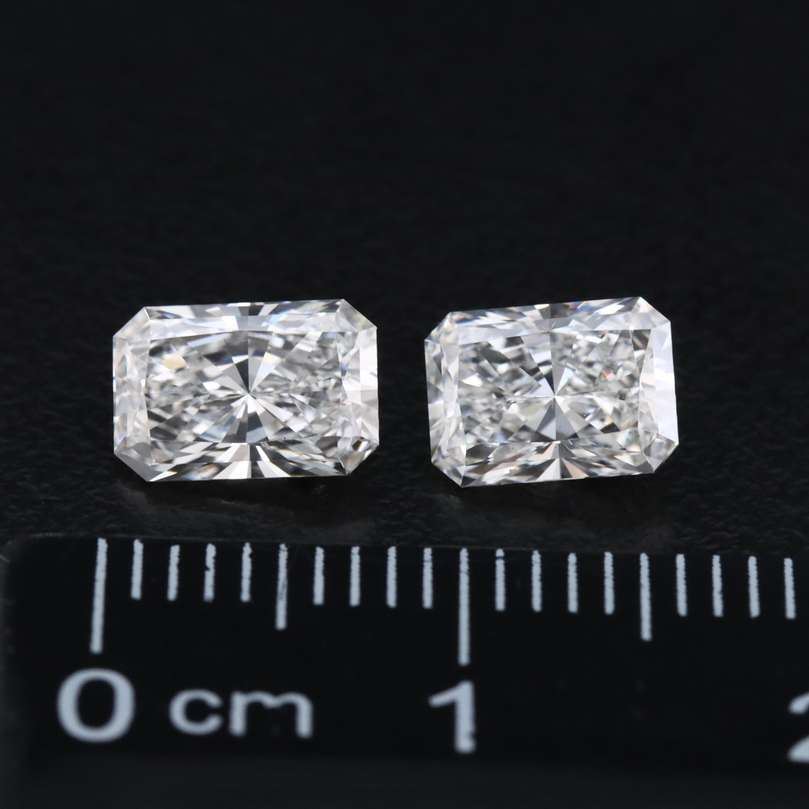 Loose 2.10 CTW Lab Grown Diamond Pair with IGI Reports