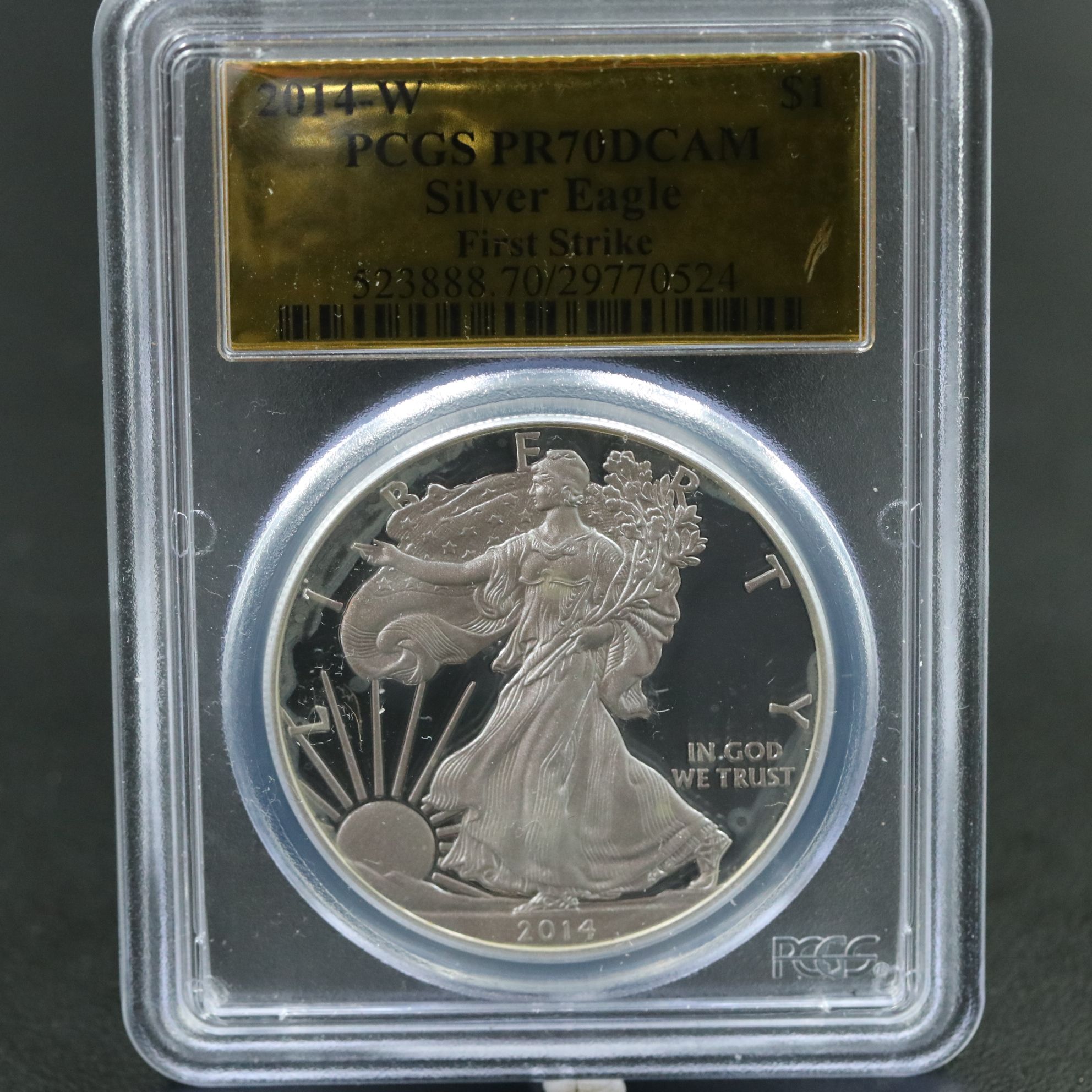 PCGS PR70DCAM First Strike 2014-W $1 U.S. Silver Eagle