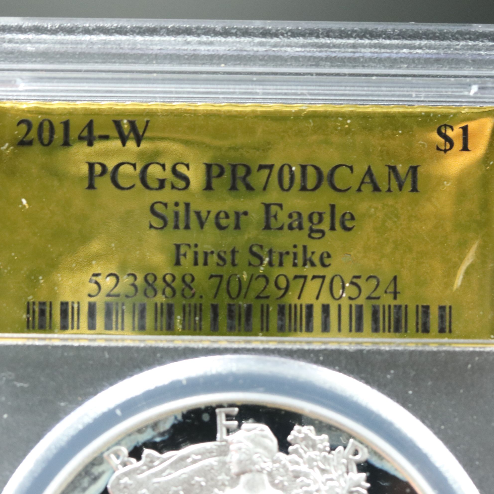 PCGS PR70DCAM First Strike 2014-W $1 U.S. Silver Eagle
