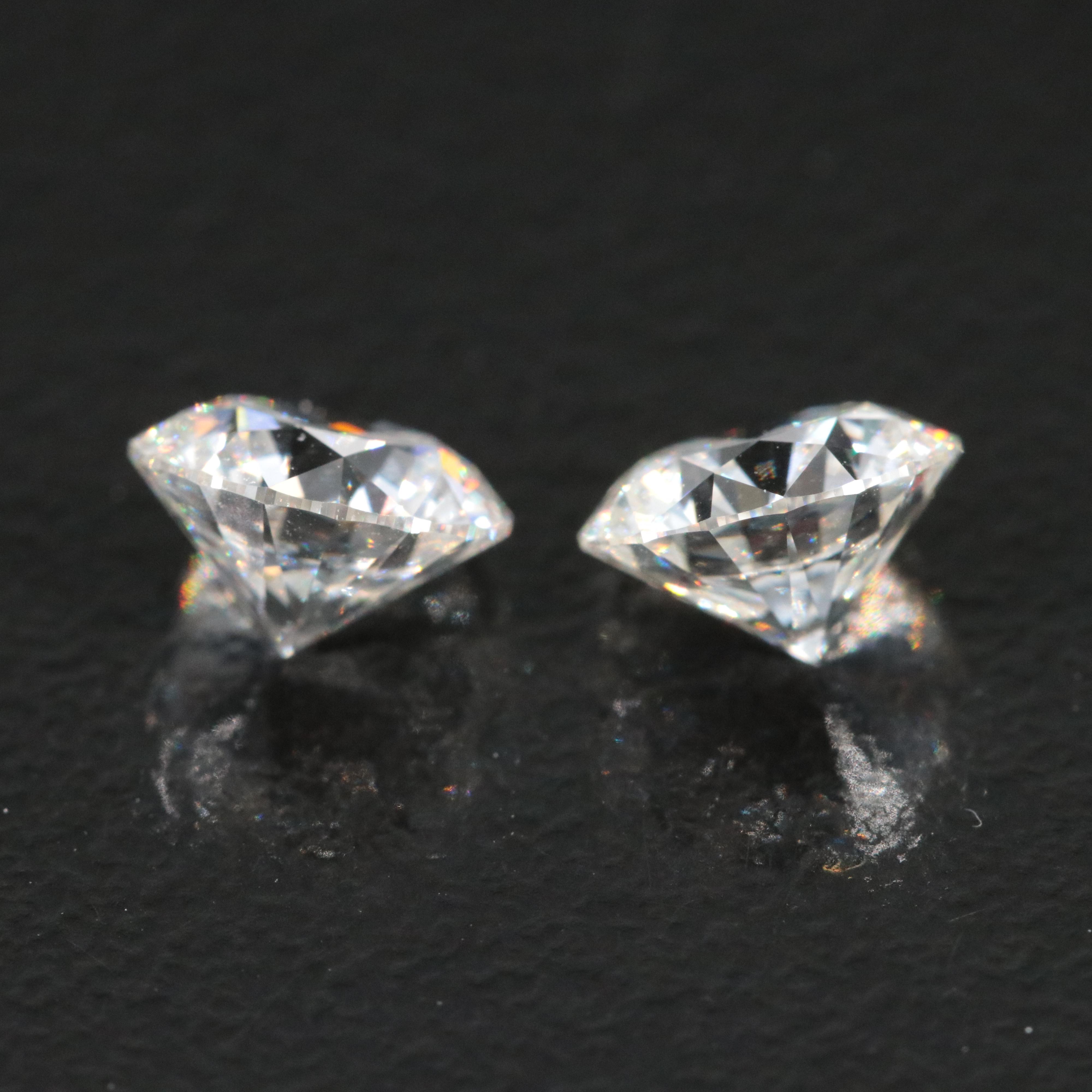 Loose 2.18 CTW Lab Grown Diamond Pair with IGI Reports