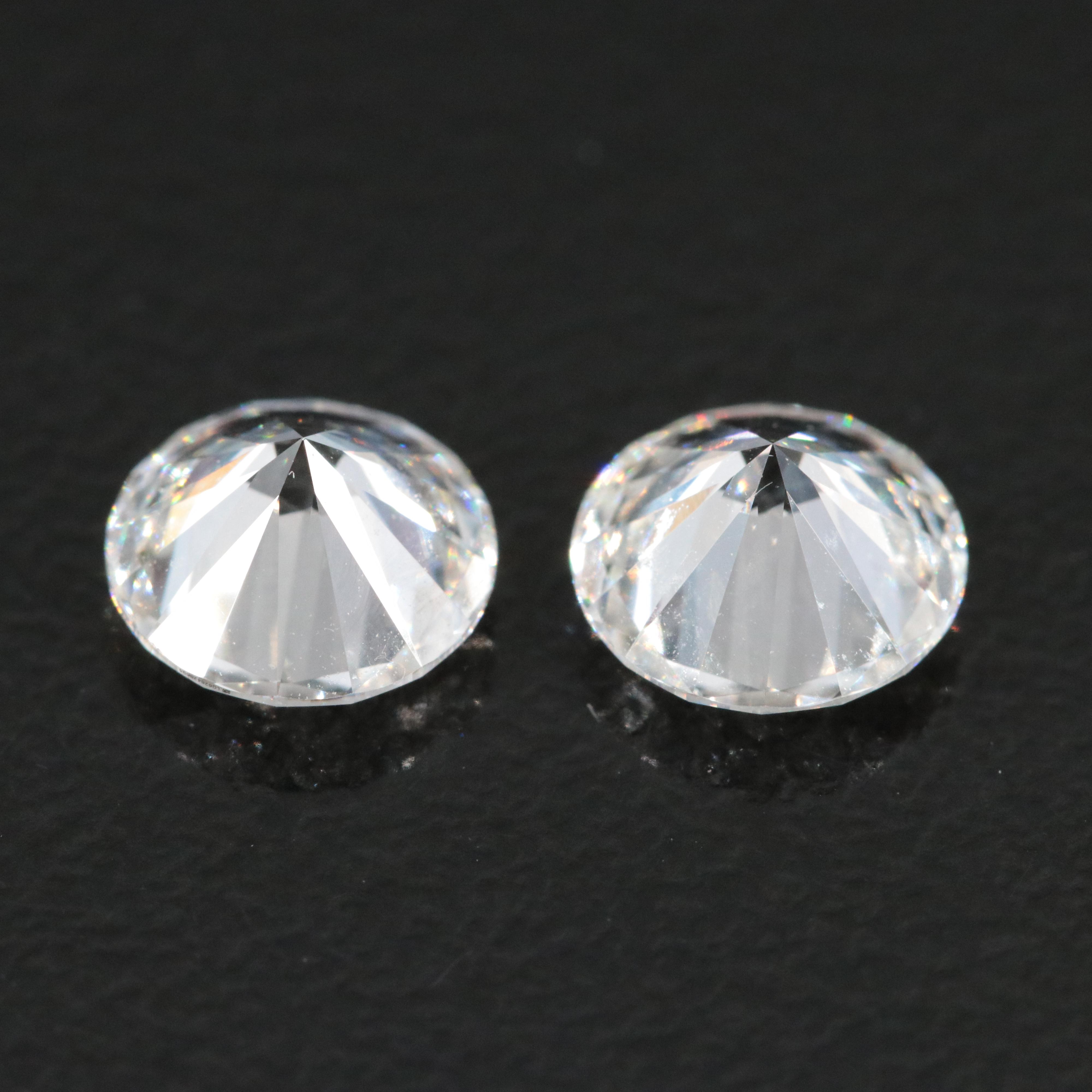 Loose 2.18 CTW Lab Grown Diamond Pair with IGI Reports