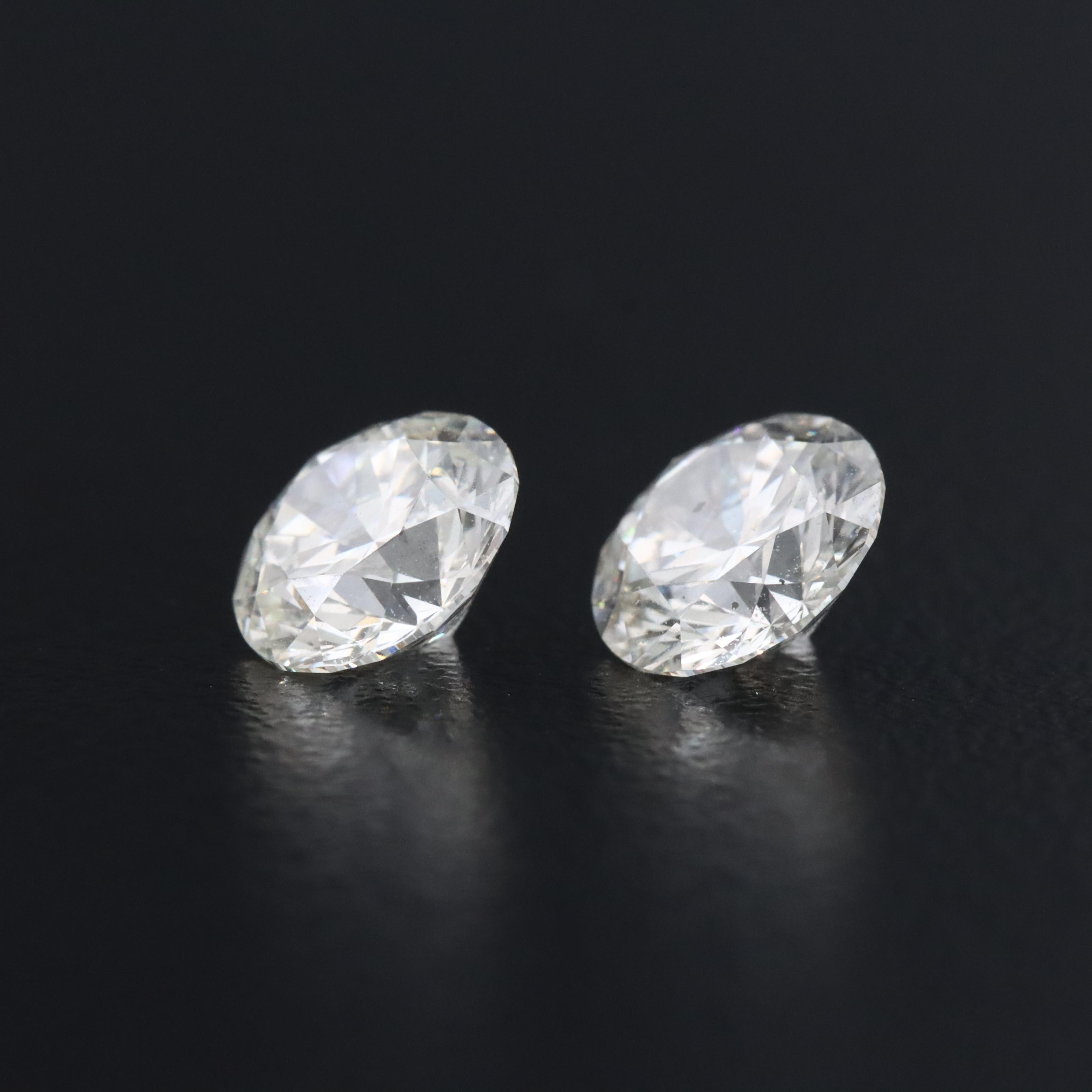 Loose 2.02 CTW Lab Grown Diamond Pair with IGI Reports