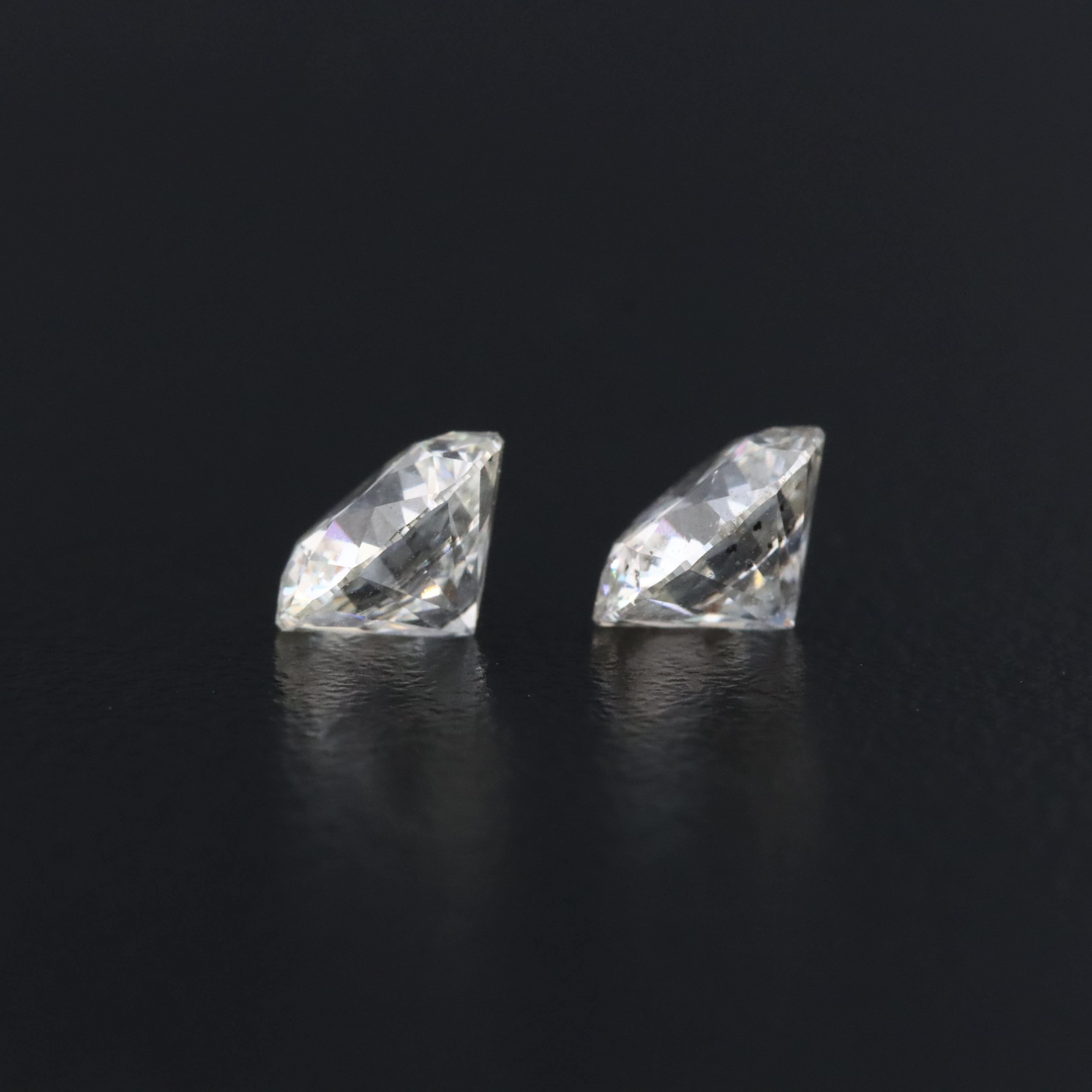Loose 2.02 CTW Lab Grown Diamond Pair with IGI Reports