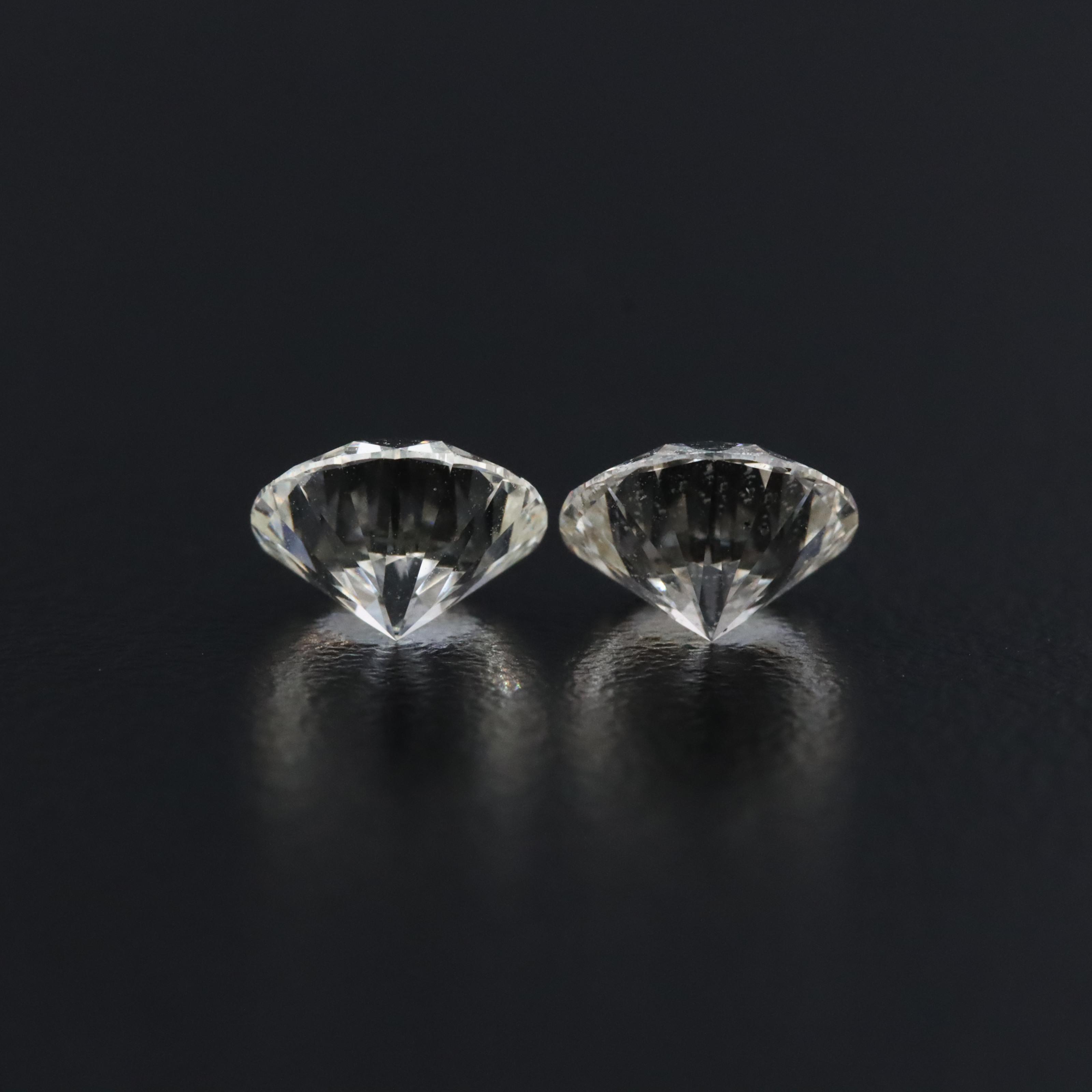 Loose 2.02 CTW Lab Grown Diamond Pair with IGI Reports