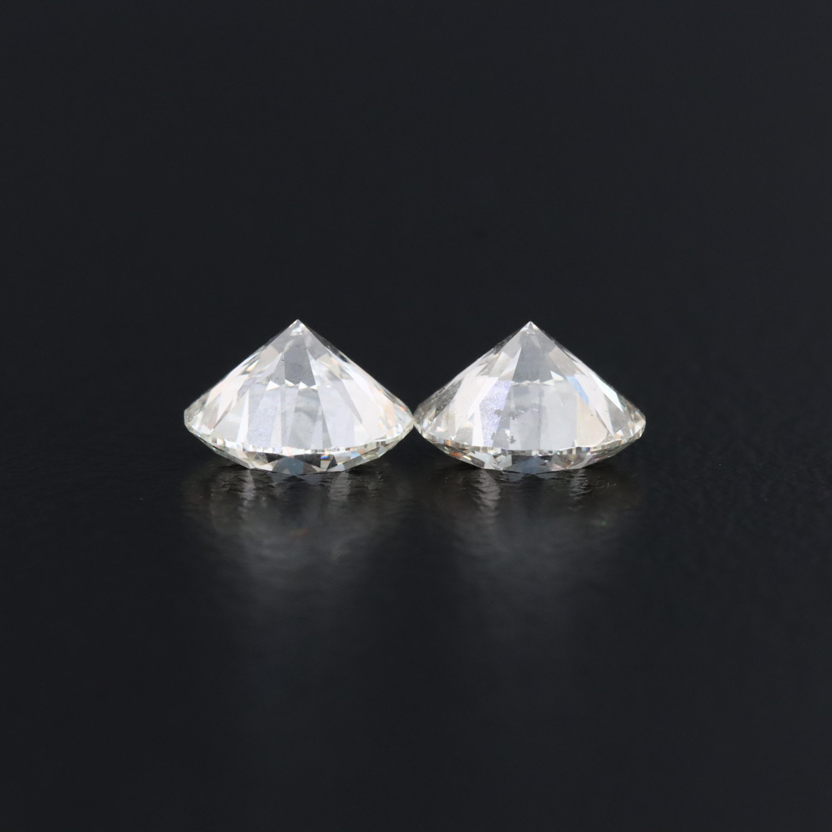 Loose 2.02 CTW Lab Grown Diamond Pair with IGI Reports
