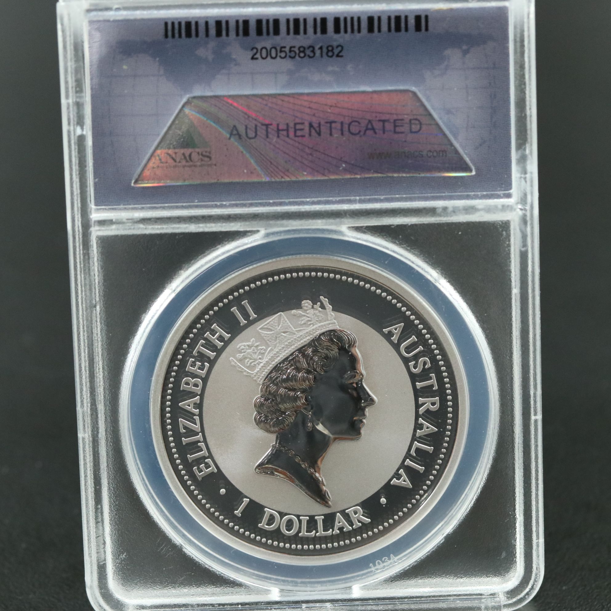 ANACS MS70 DCAM 1995 Australia $1 Kookaburra Silver Coin