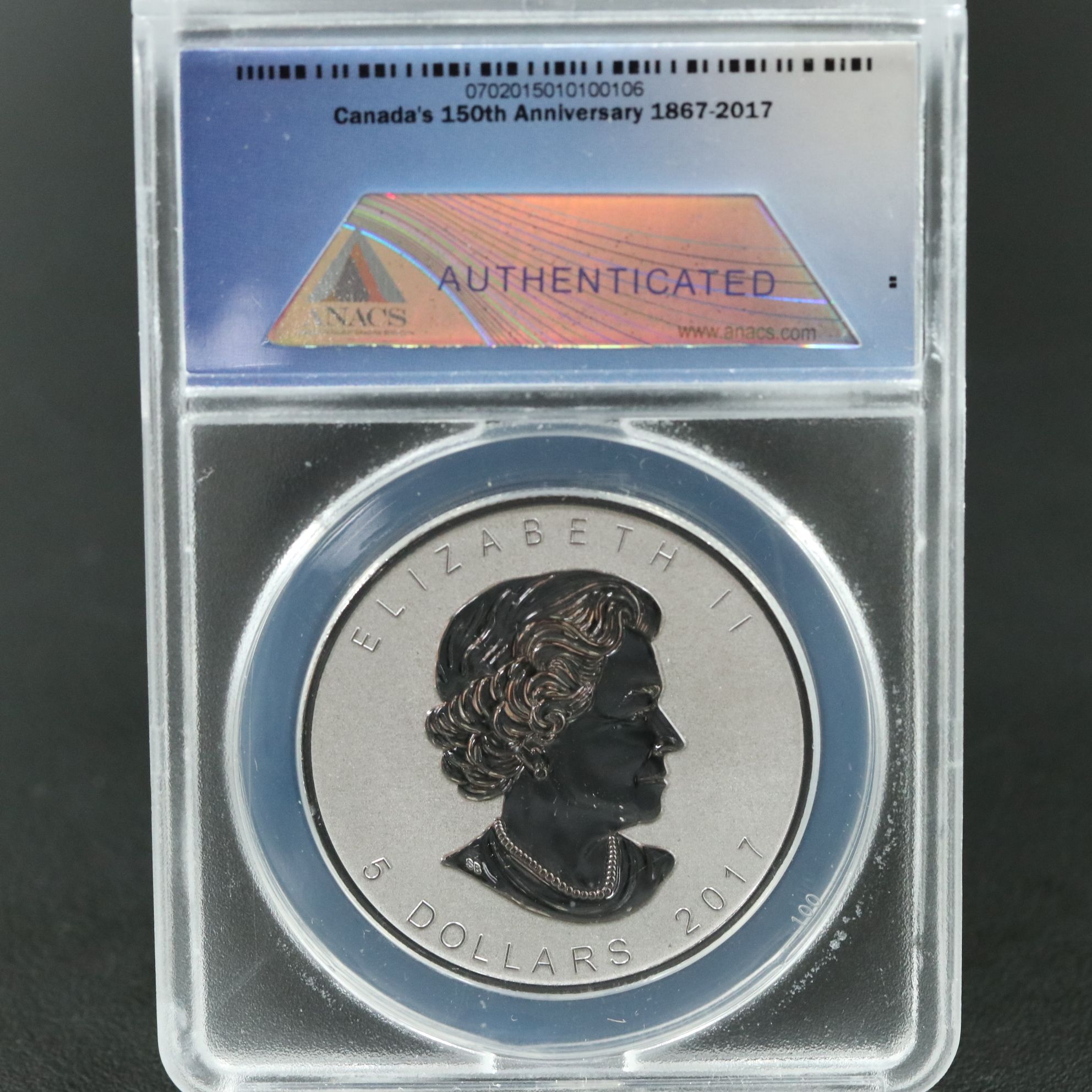 ANACS RP70 DCAM 2017 $5 Canadian Silver Maple Leaf 150th