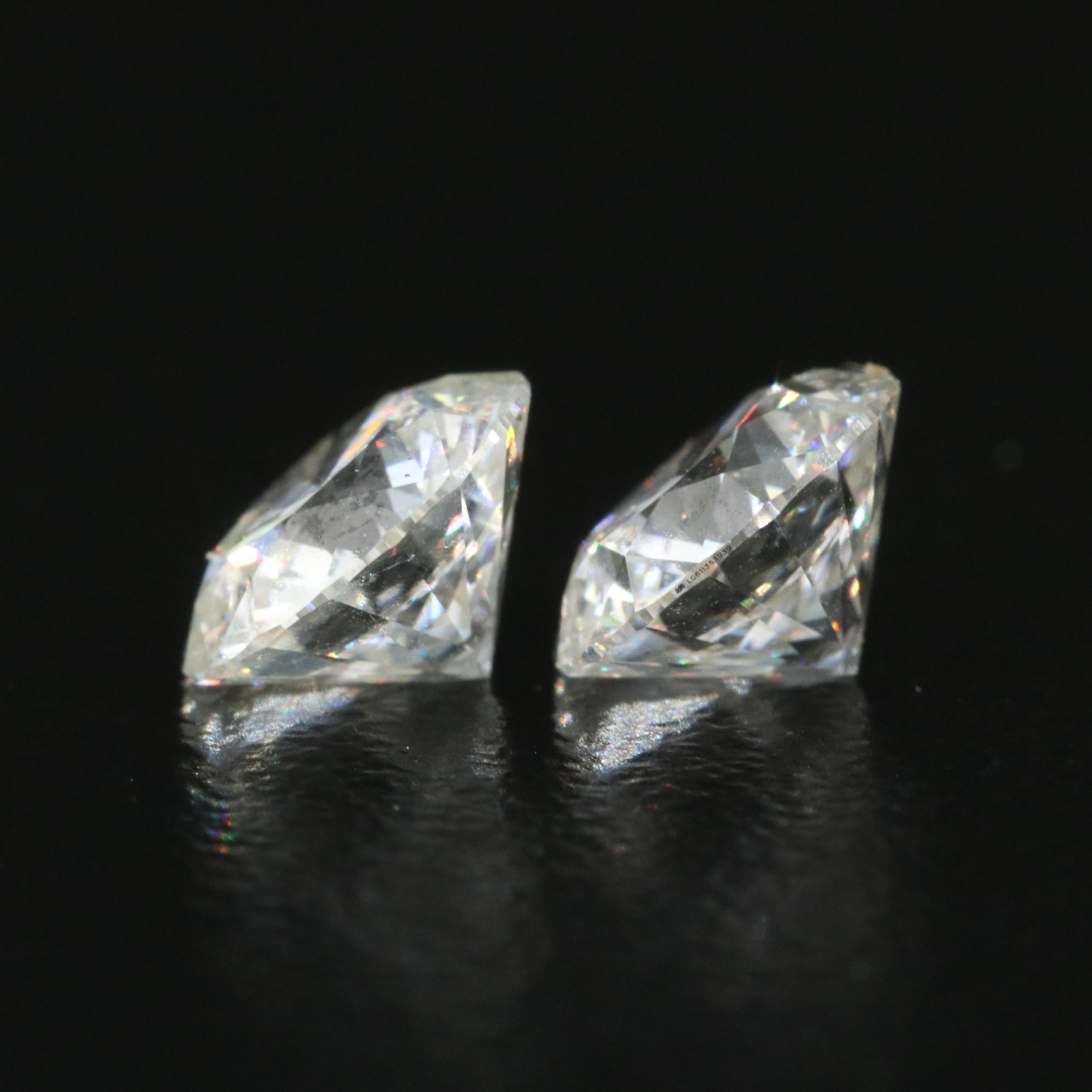 Loose 2.16 CTW Lab Grown Diamond Pair with IGI Reports