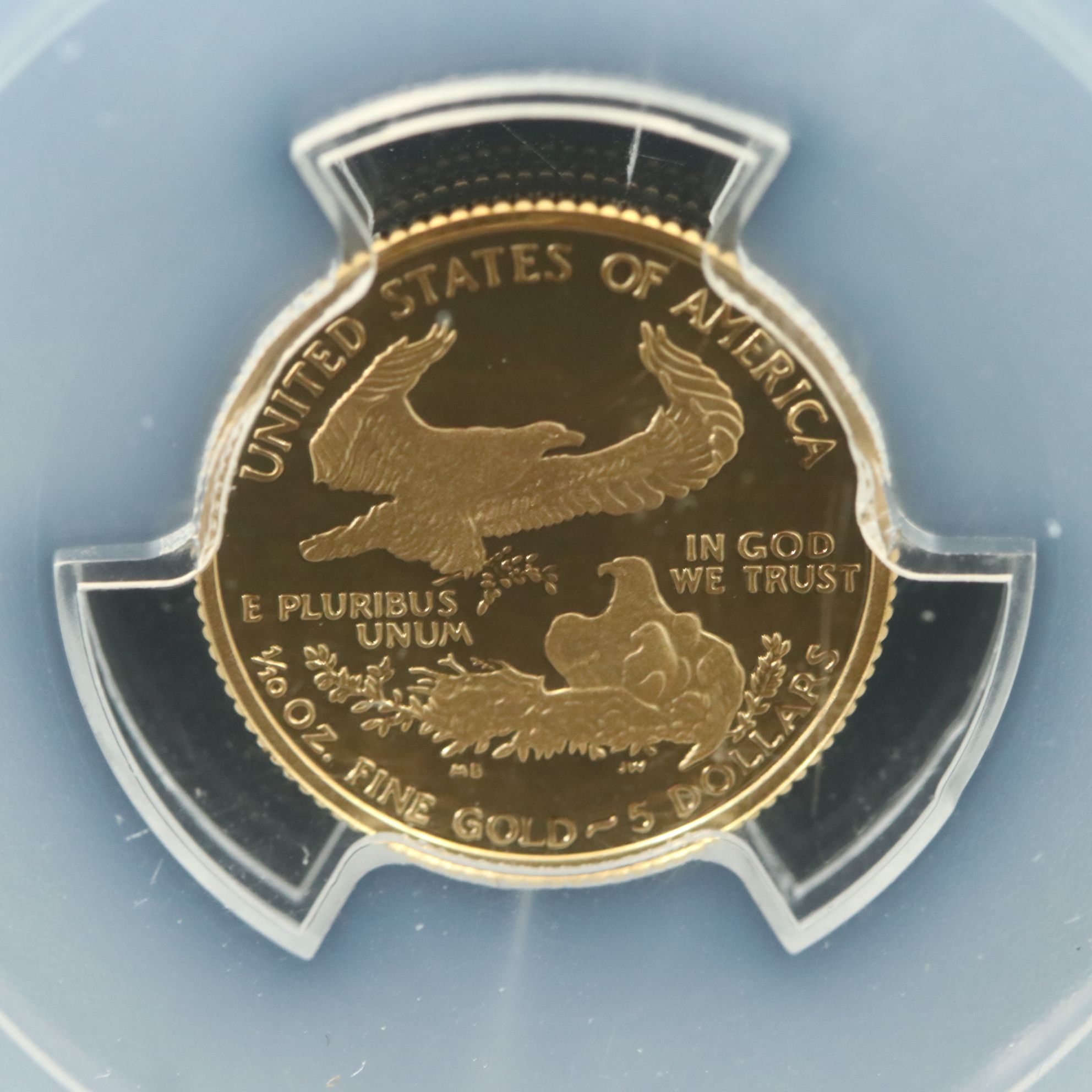 PCGS PR69DCAM 2007-W $5 Gold Eagle Signed by Michael Reagan