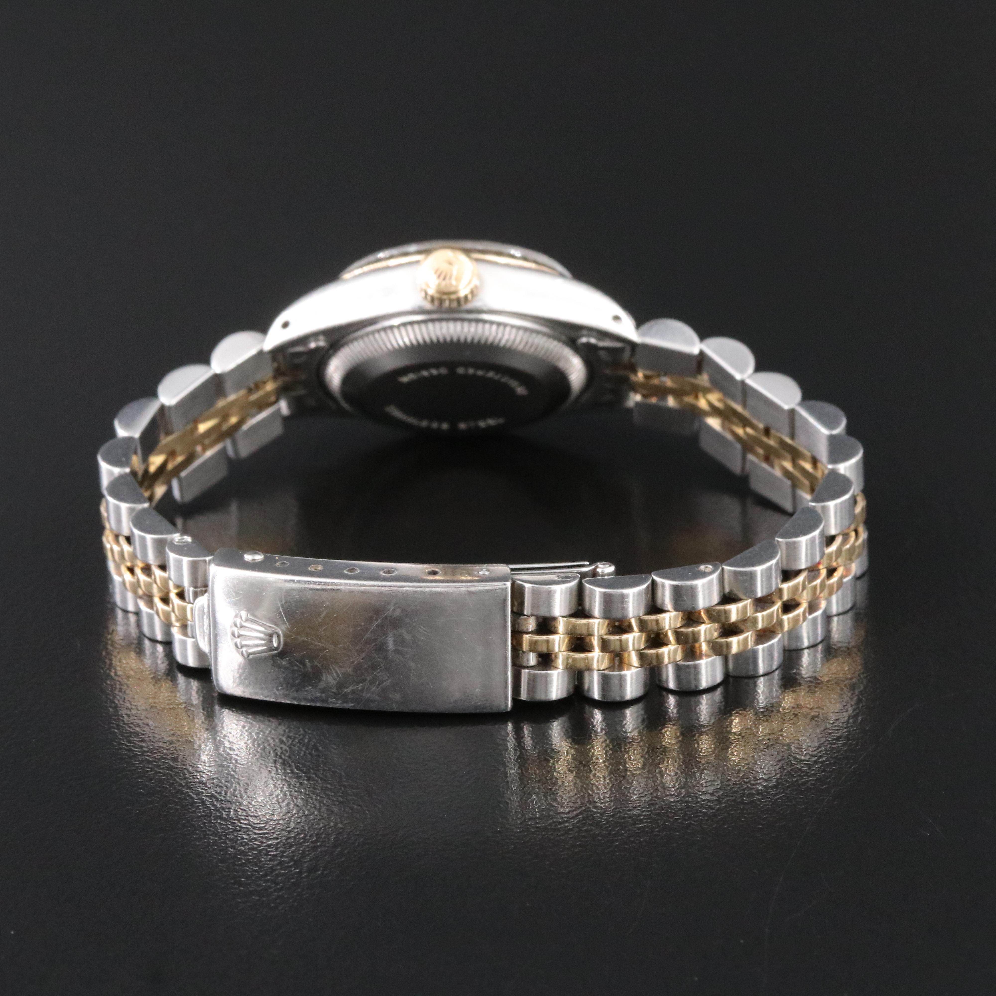 Rolex Oyster Perpetual Date Champagne 26mm 14K & Steel Automatic Watch c. 1979