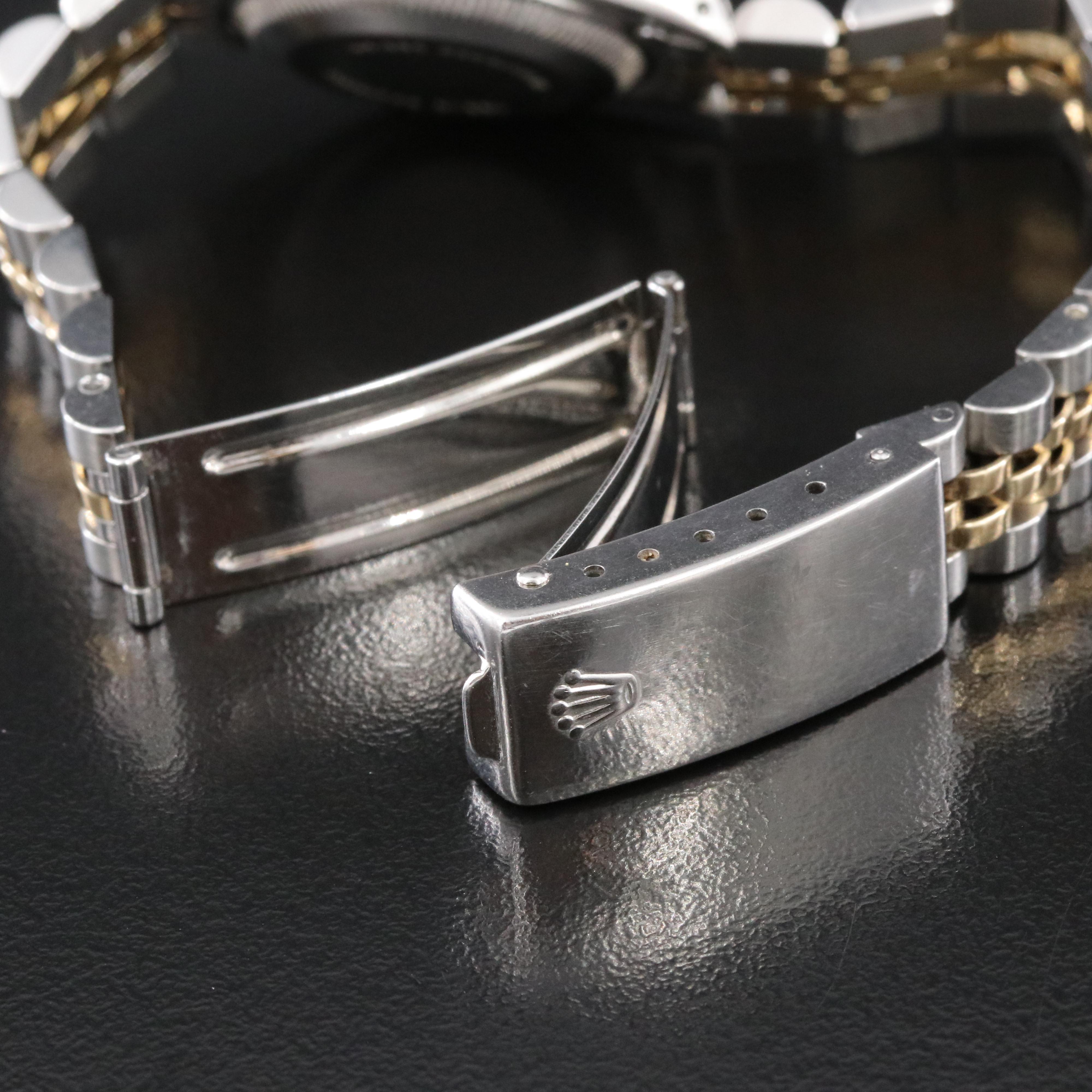 Rolex Oyster Perpetual Date Champagne 26mm 14K & Steel Automatic Watch c. 1979