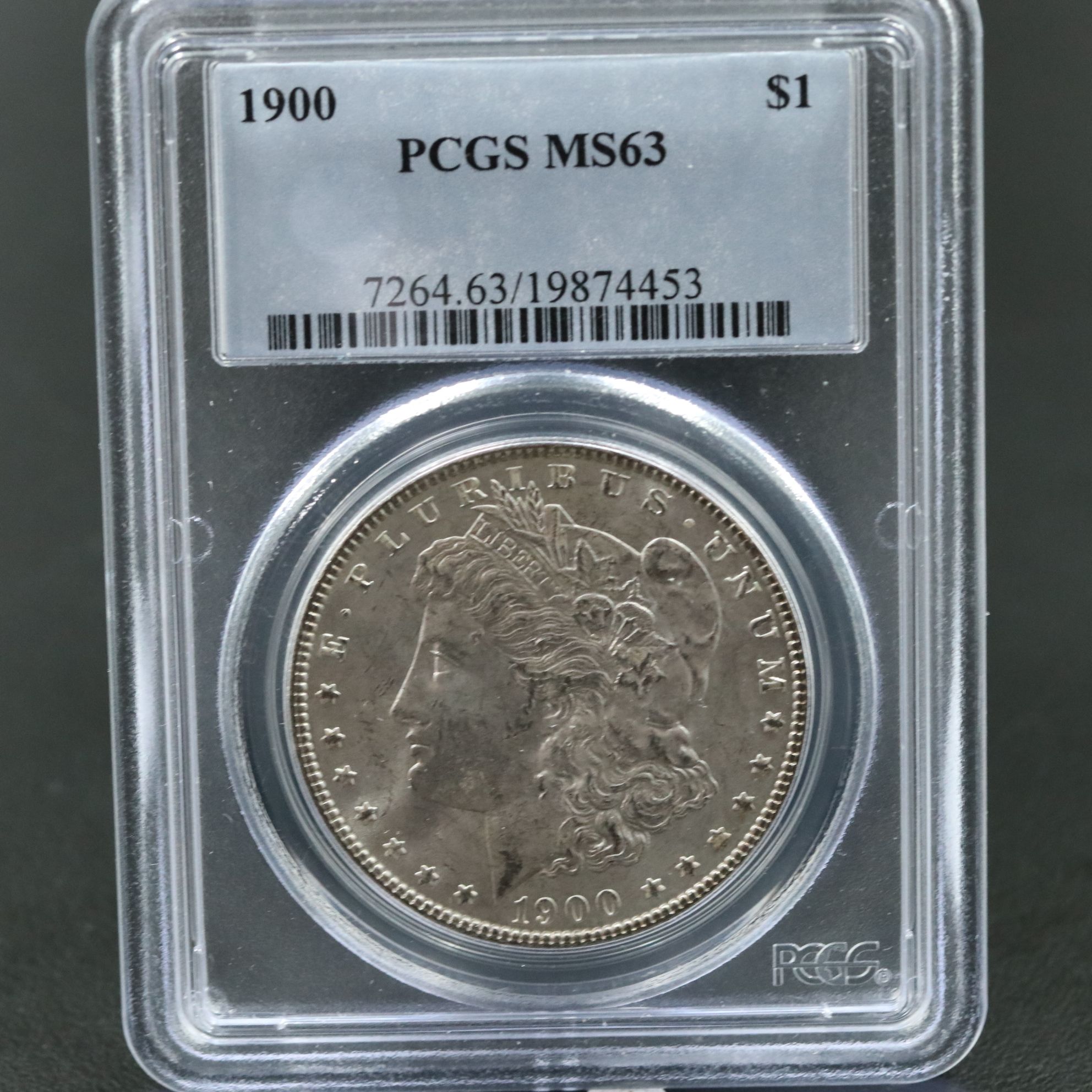 PCGS Graded MS63 1900 Silver Morgan Dollar