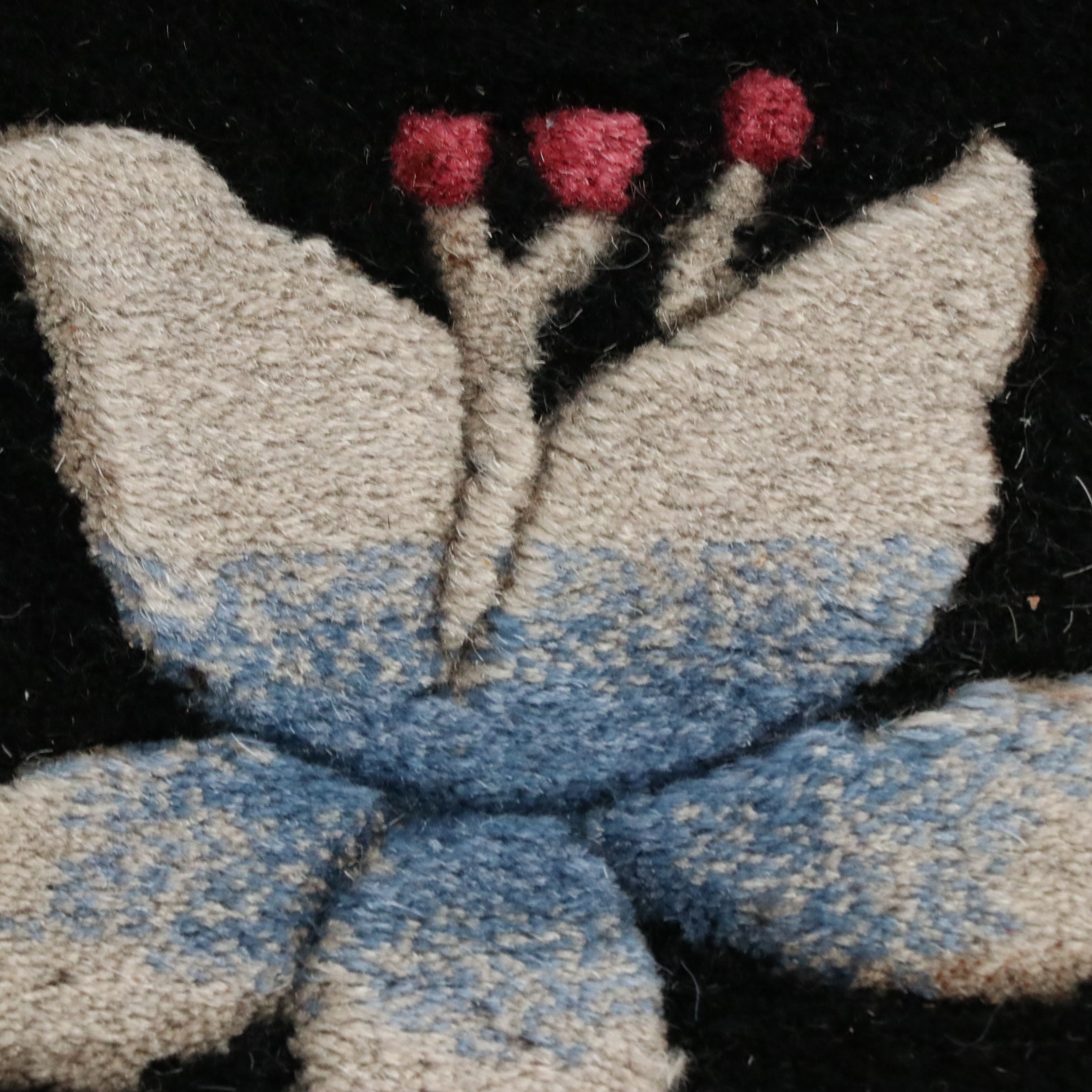 5'6 x 9'3 Hand-Knotted and Carved Chinese Tropical Style Area Rug