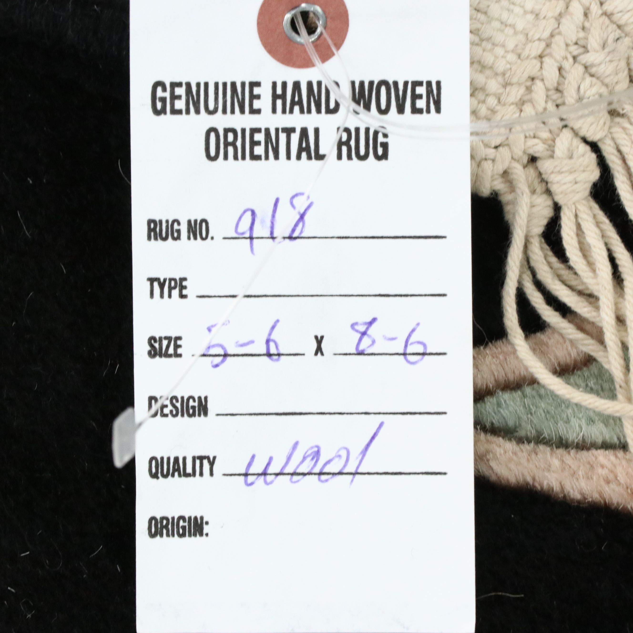 5'6 x 9'3 Hand-Knotted and Carved Chinese Tropical Style Area Rug