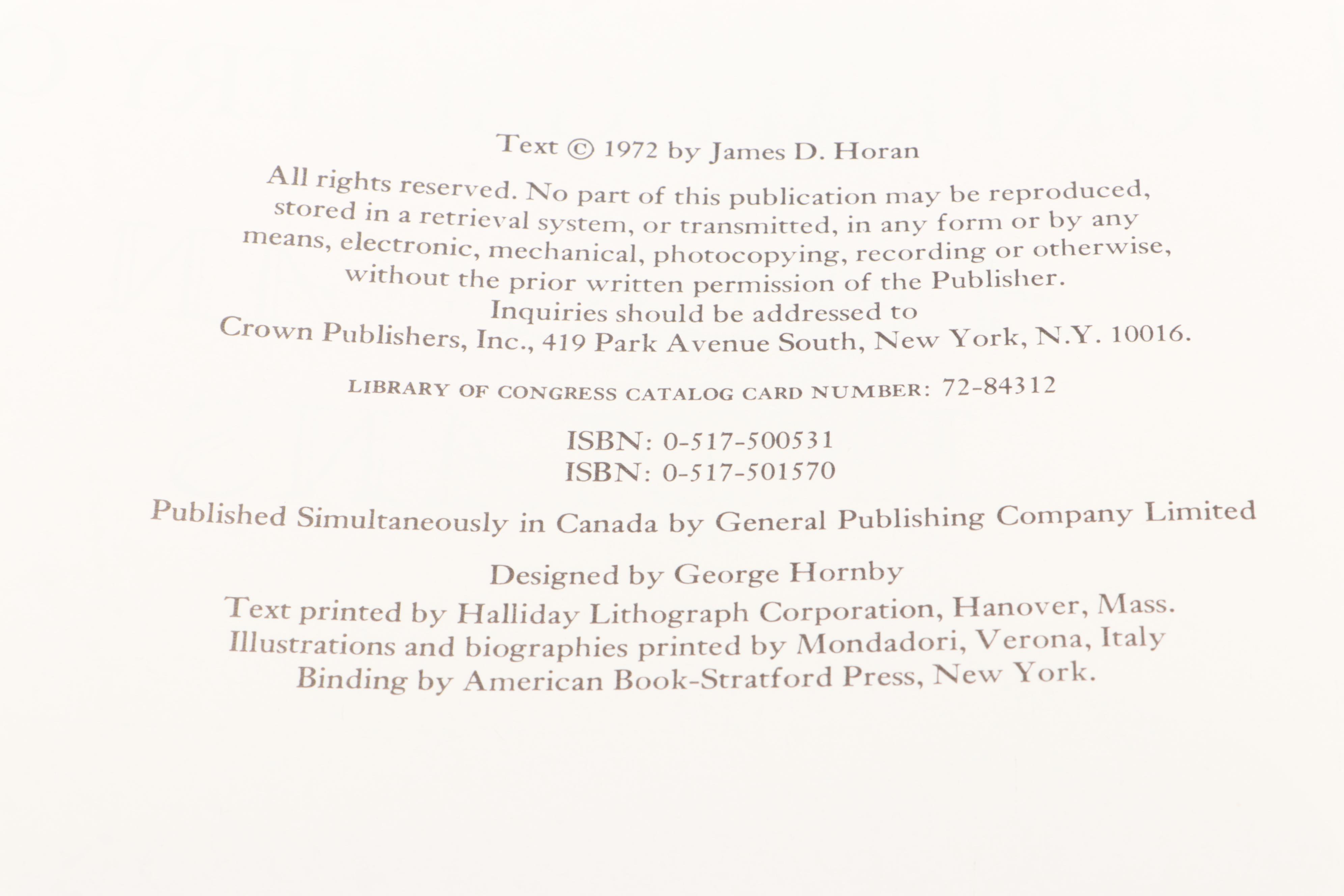 "The McKenney-Hall Portrait Gallery of American Indians" and More by James Horan