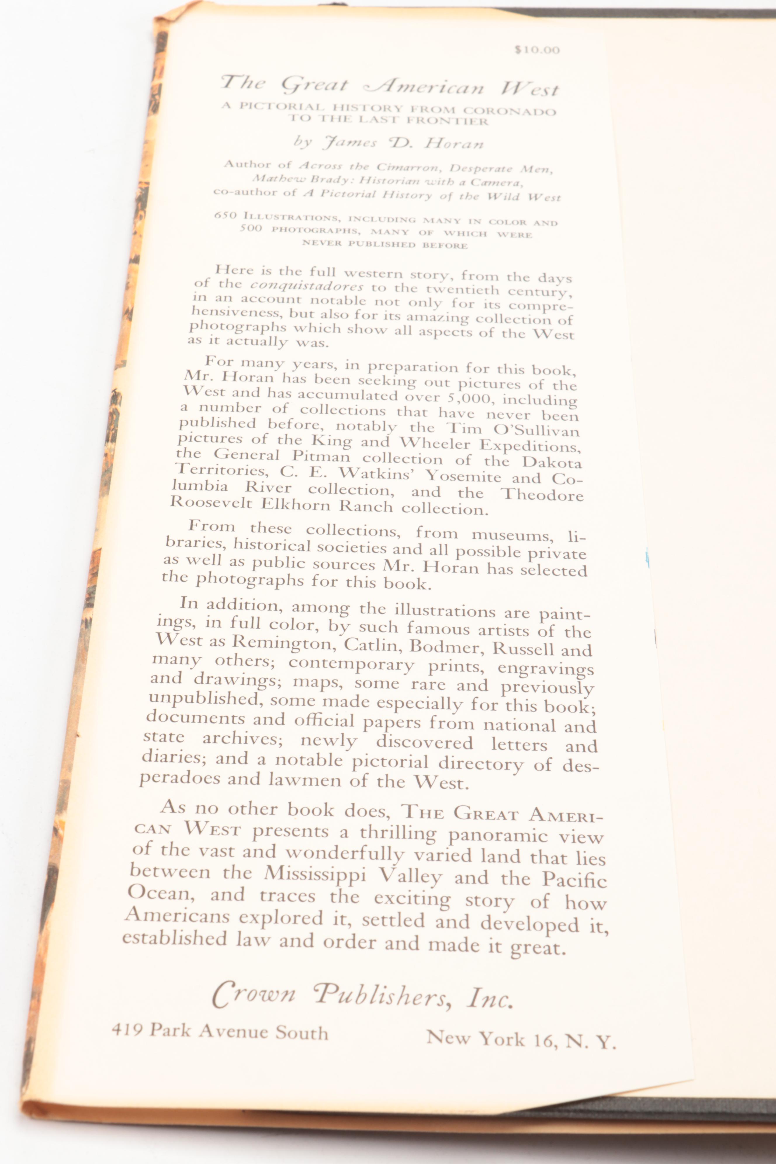 "The McKenney-Hall Portrait Gallery of American Indians" and More by James Horan