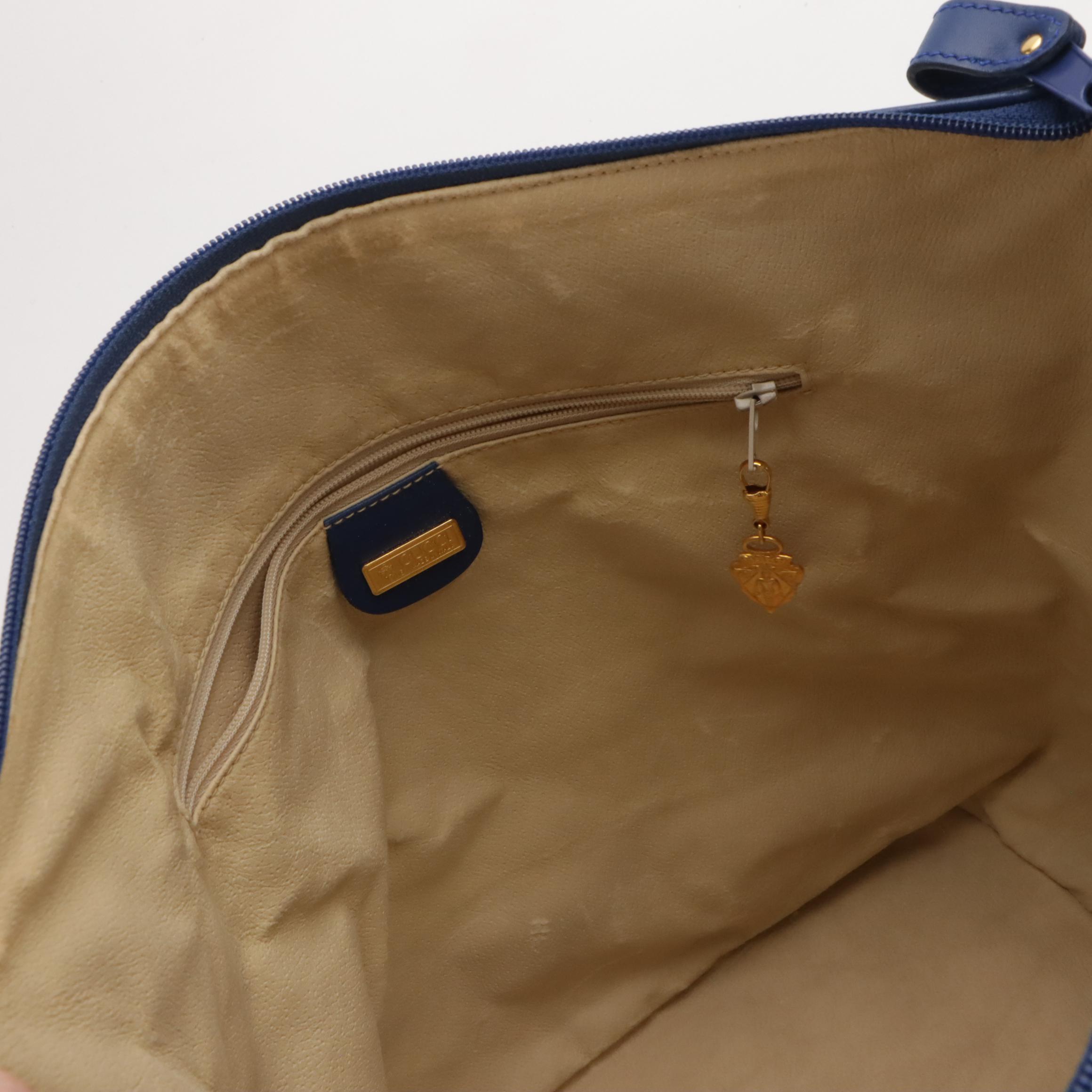 Gucci Botanical Print Canvas and Leather Zip-Top Shoulder Bag