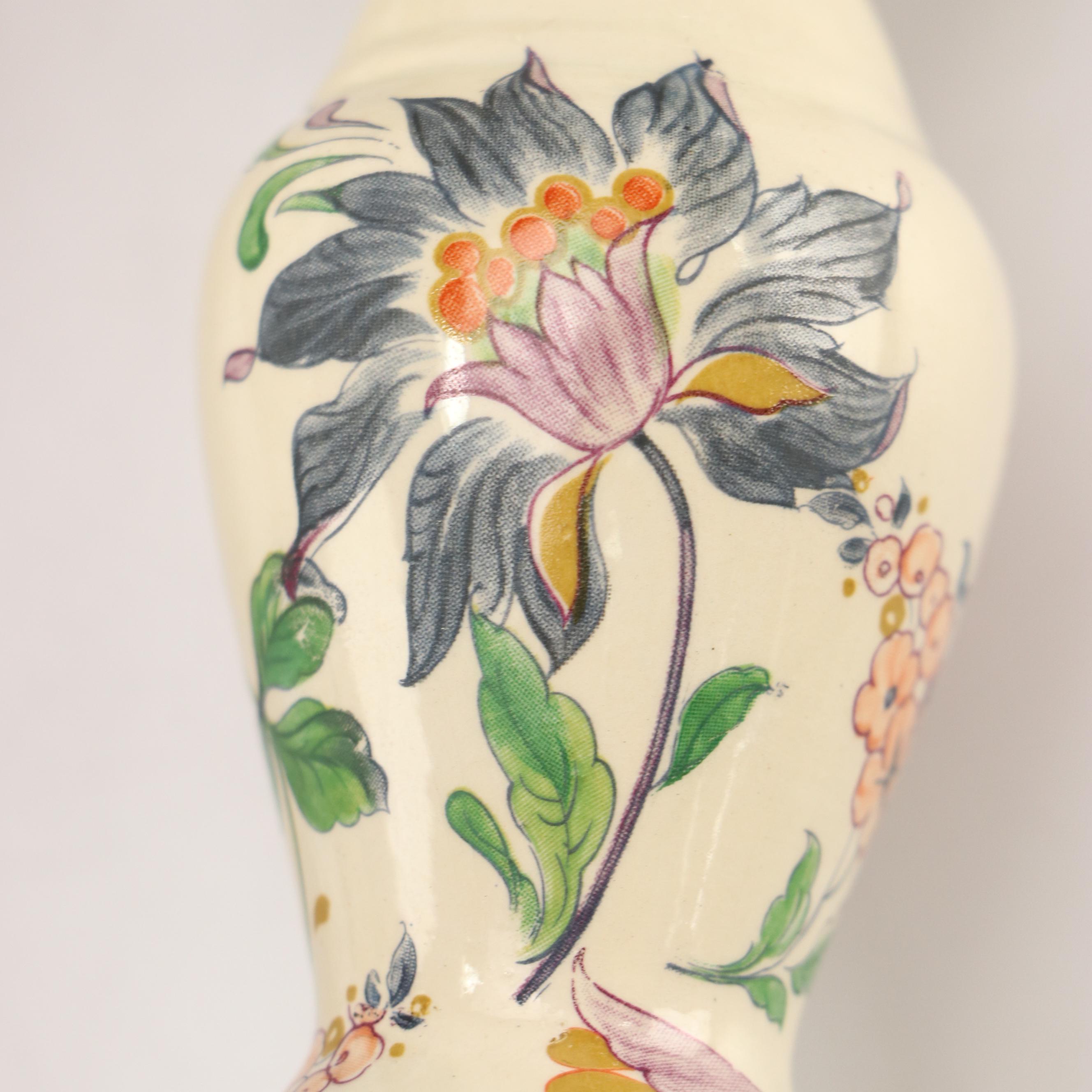 Dutch Polychrome Delft Candlesticks and Leeds Botanical Creamware Tureen