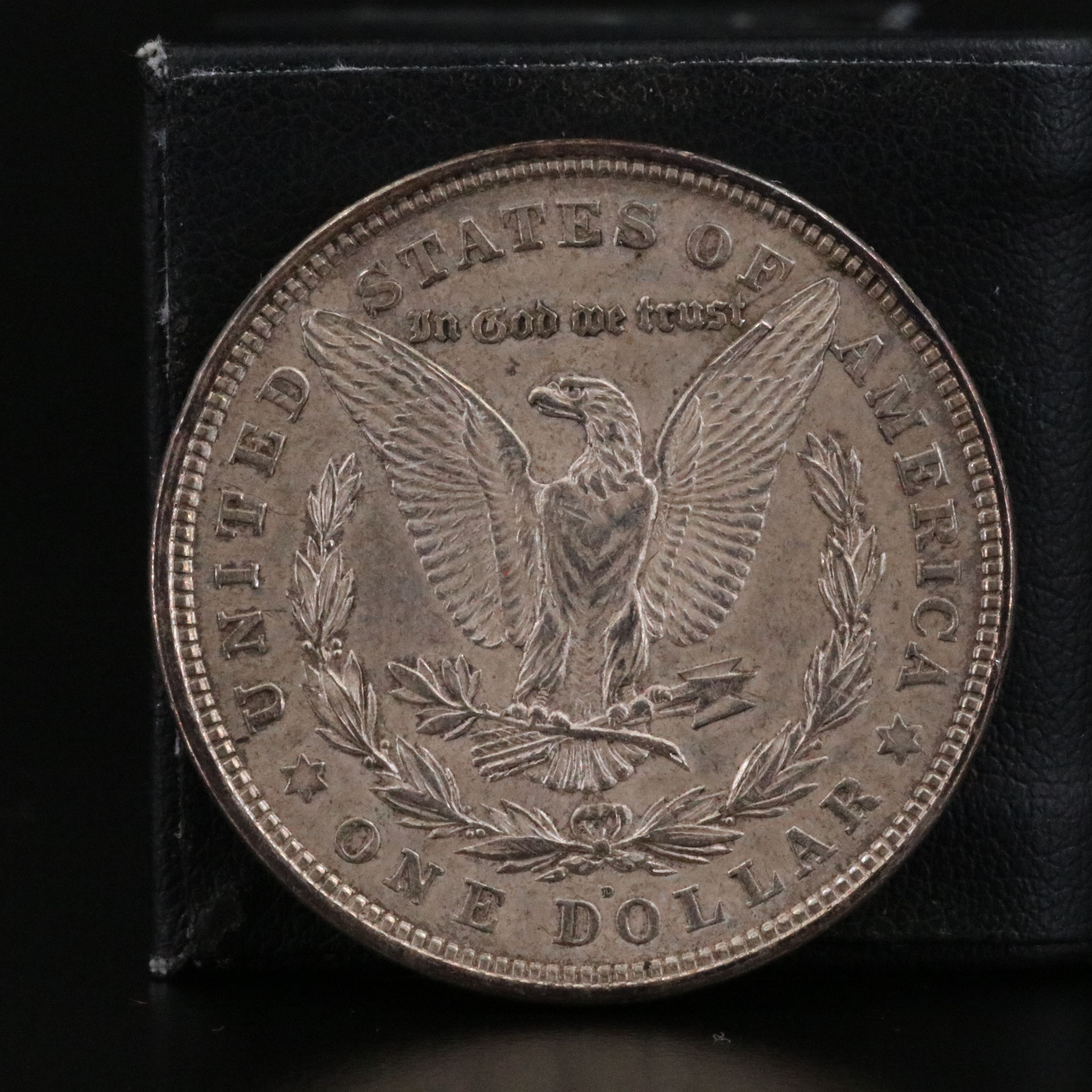 1921-D Morgan Silver Dollar and a Canadian Quarter
