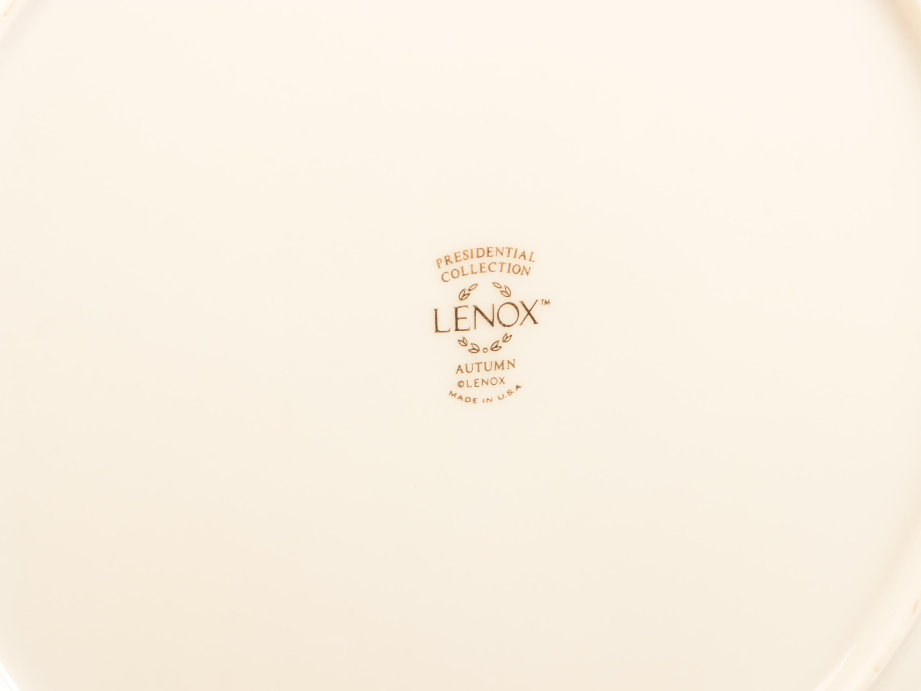 Lenox "Autumn" Porcelain Dinnerware