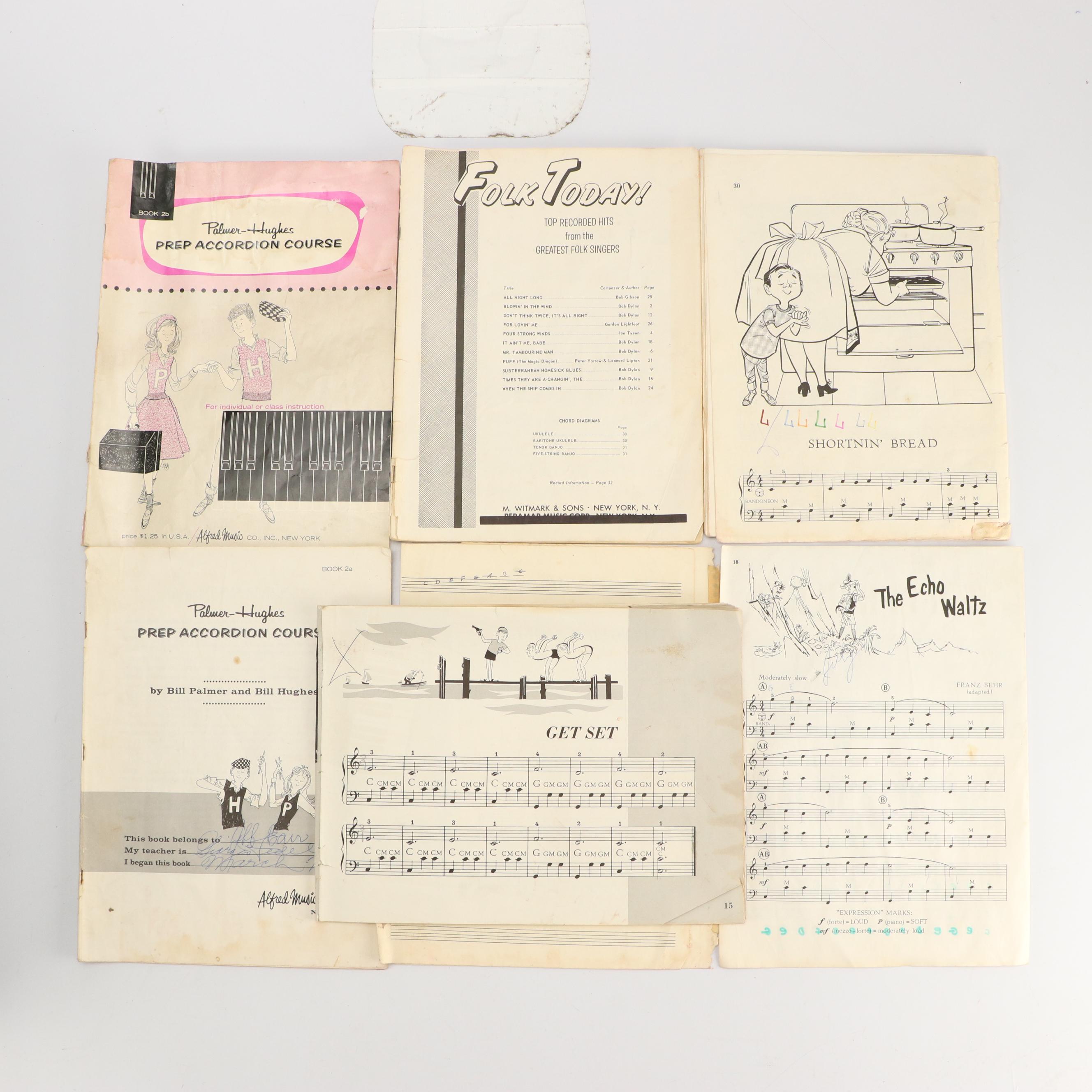 Camerano Italian Piano Accordion with Travel Case and Sheet Music