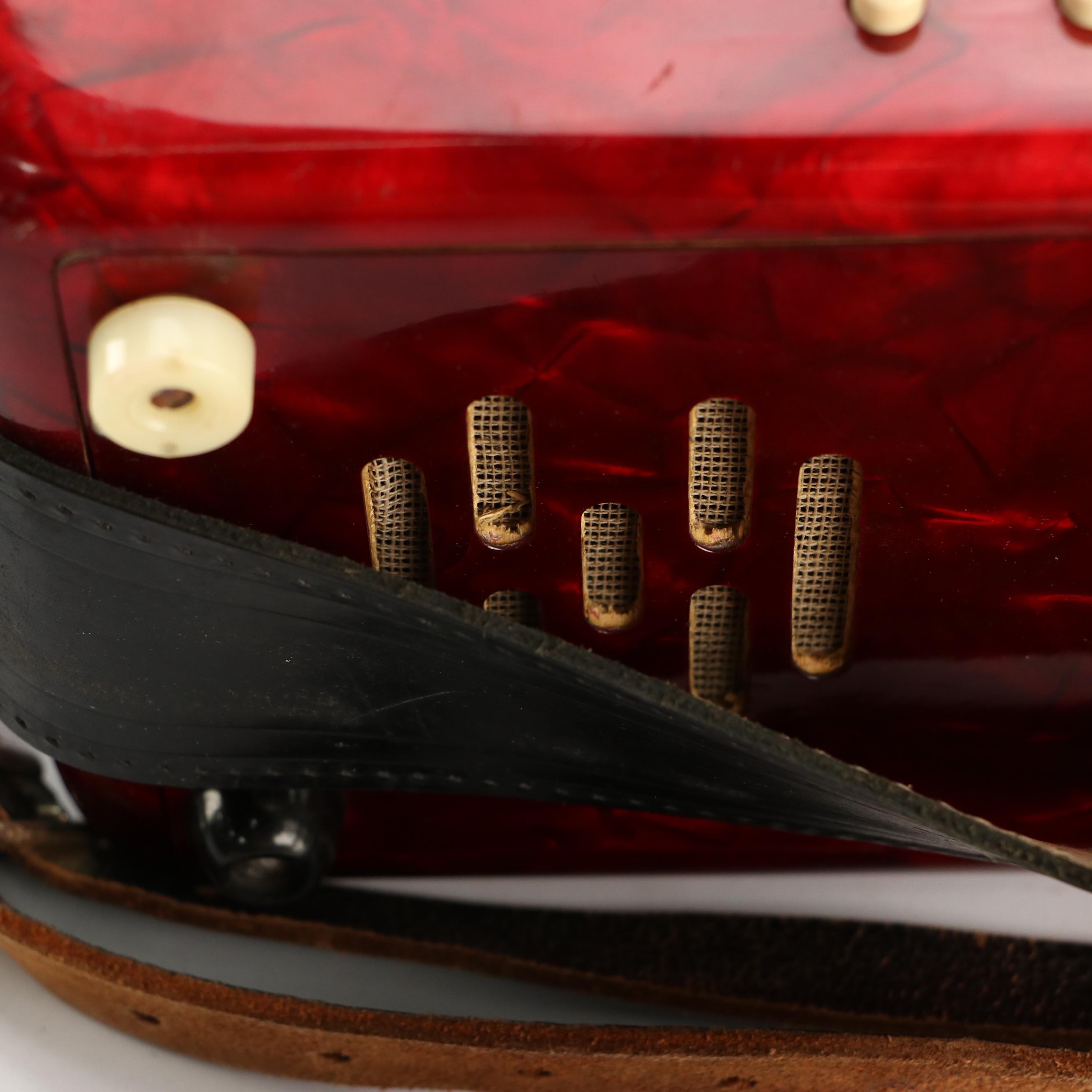 Camerano Italian Piano Accordion with Travel Case and Sheet Music