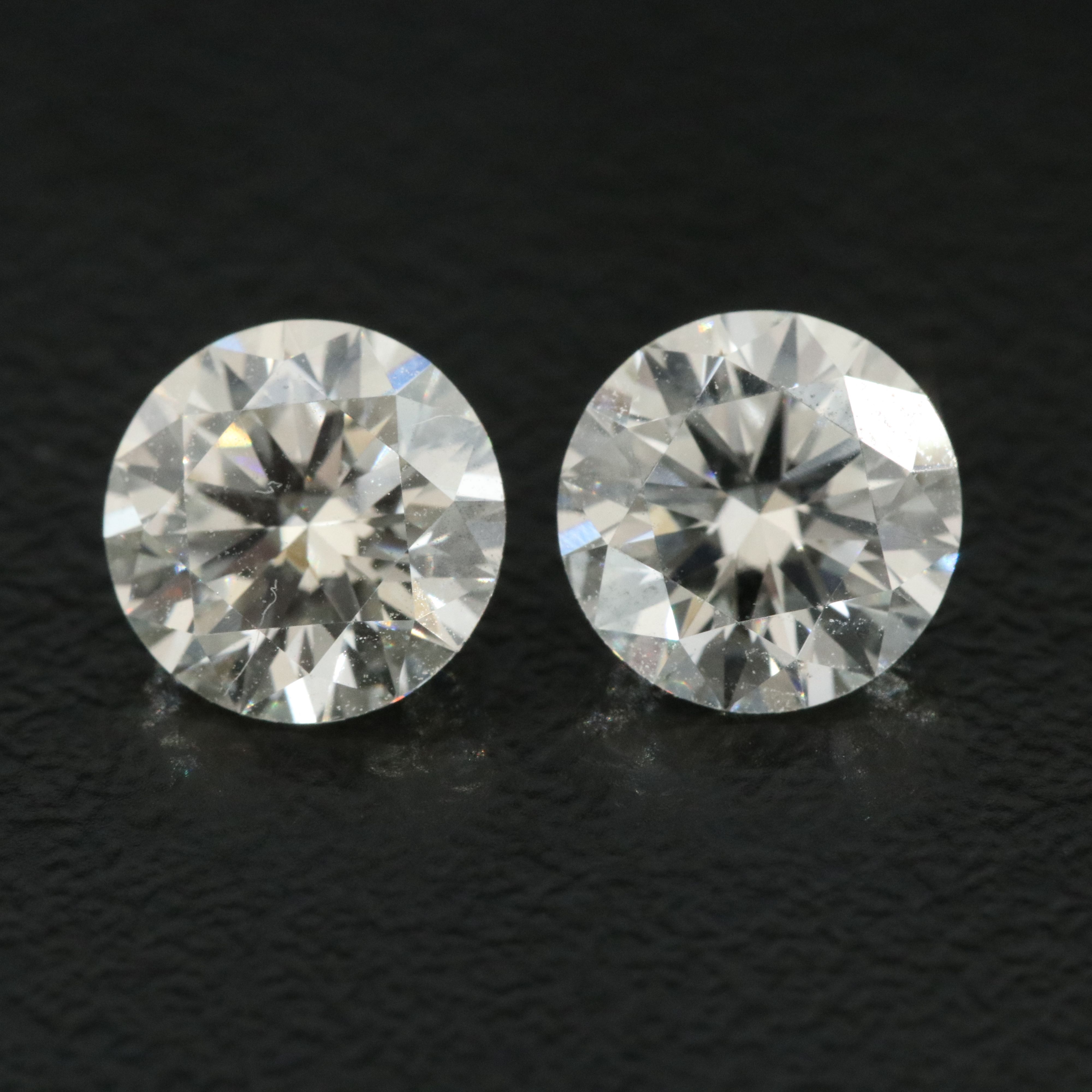 Loose 2.14 CTW Lab Grown Diamond Pair with IGI Reports