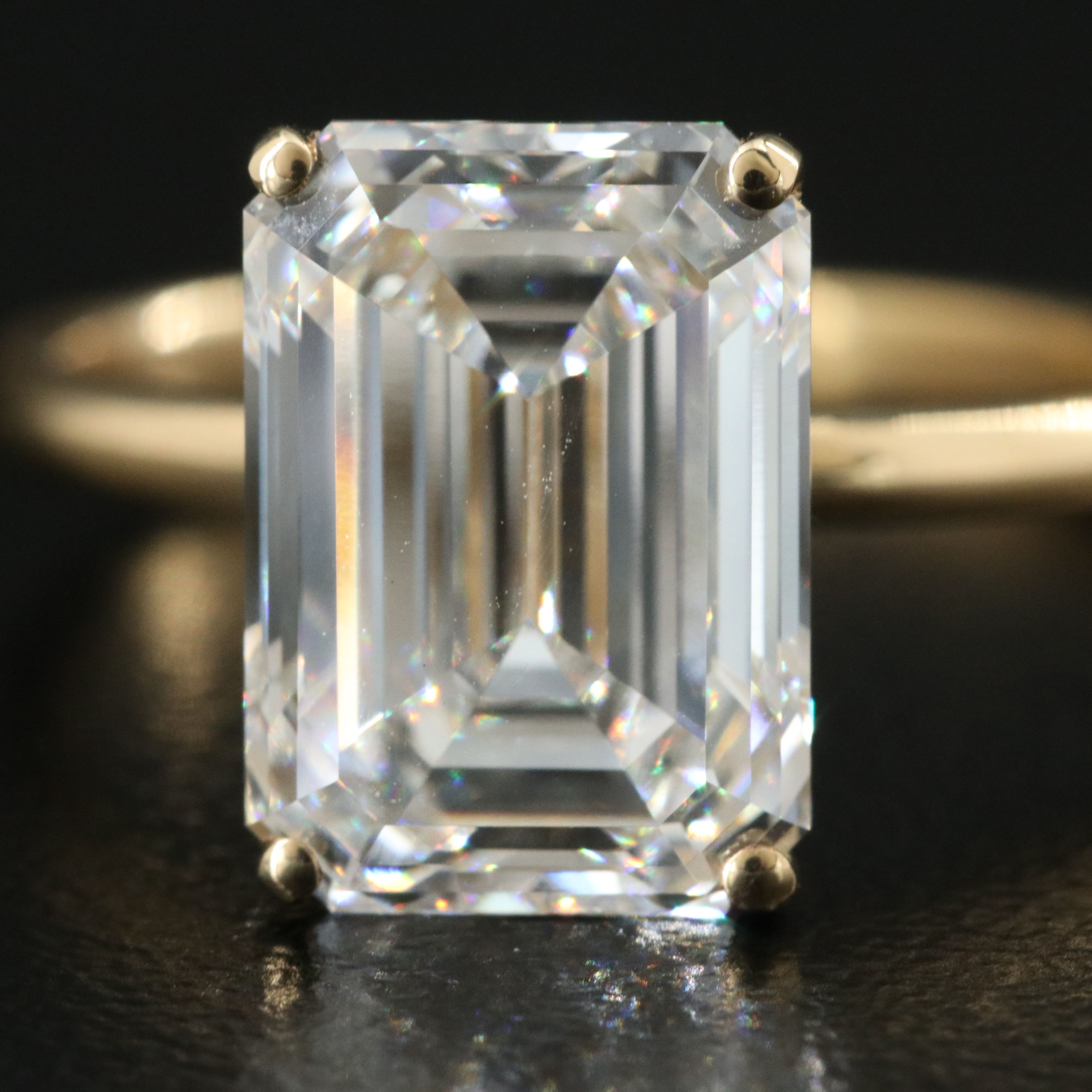 18K 5.08 CT Lab Grown Diamond Ring with IGI Report