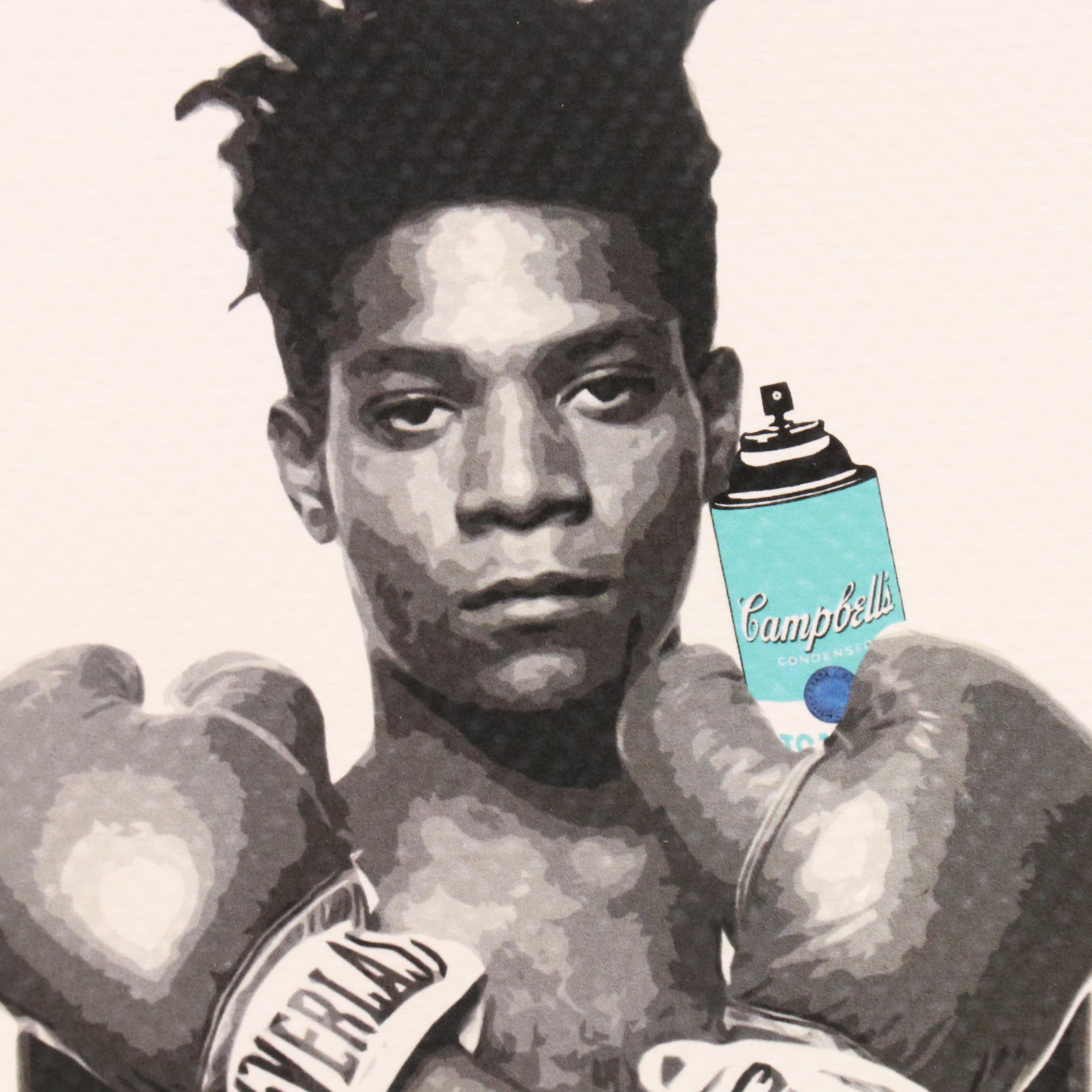 Death NYC Graphic Digital Print Featuring Basquiat and Andy Warhol, 21st Century