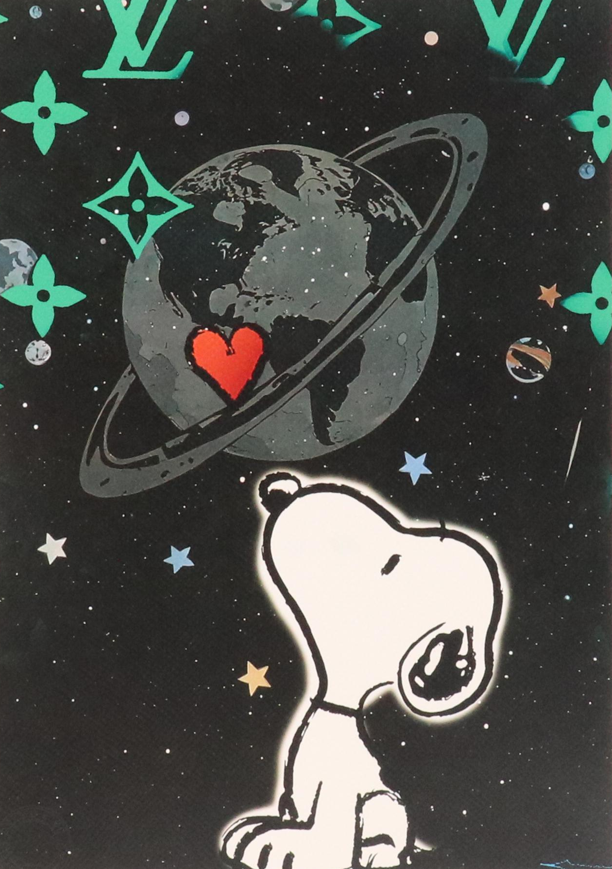 Death NYC Graphic Digital Print Featuring Stargazing Snoopy x LV, 2025