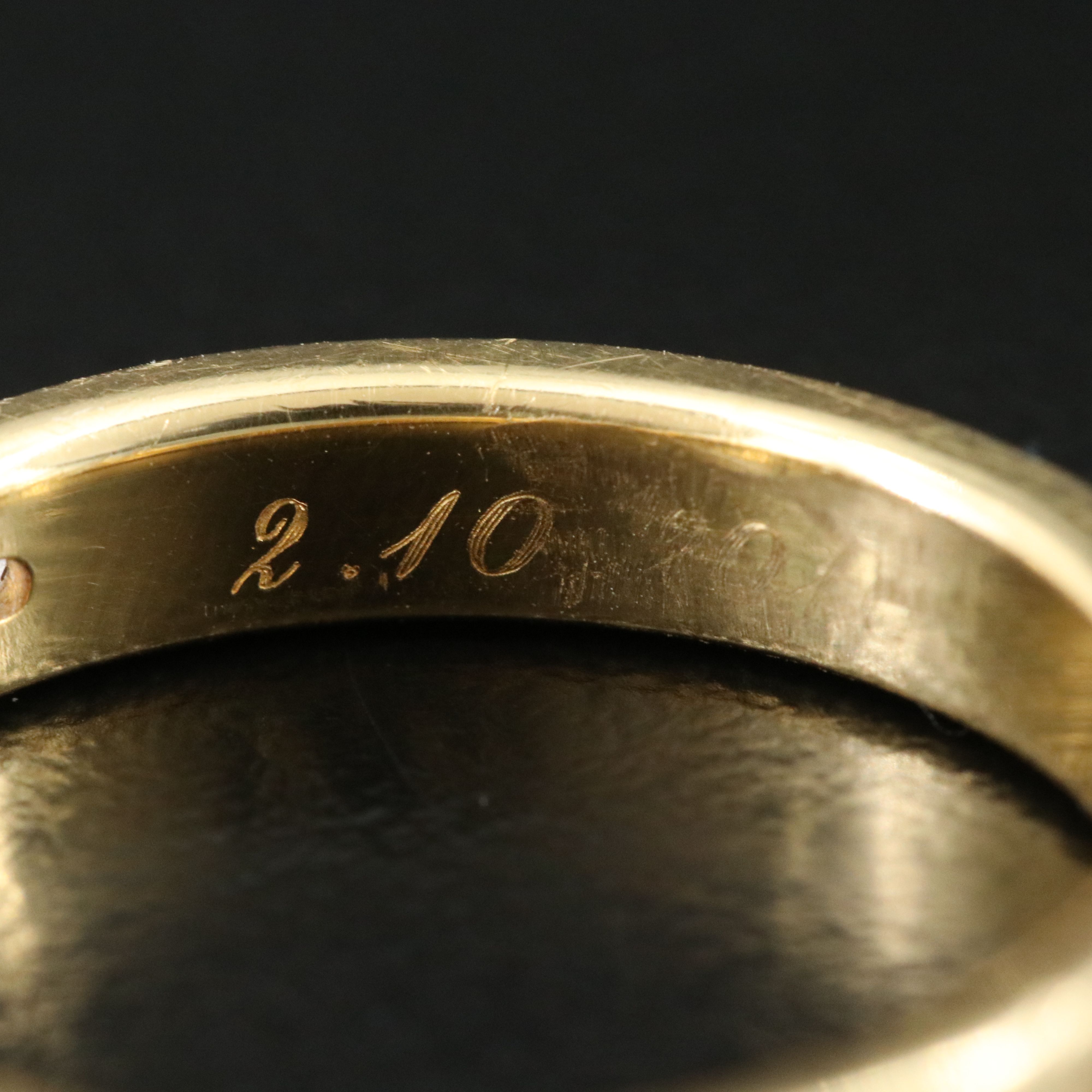 Tiffany & Co. 18K Logo Band Ring with Diamond Accents