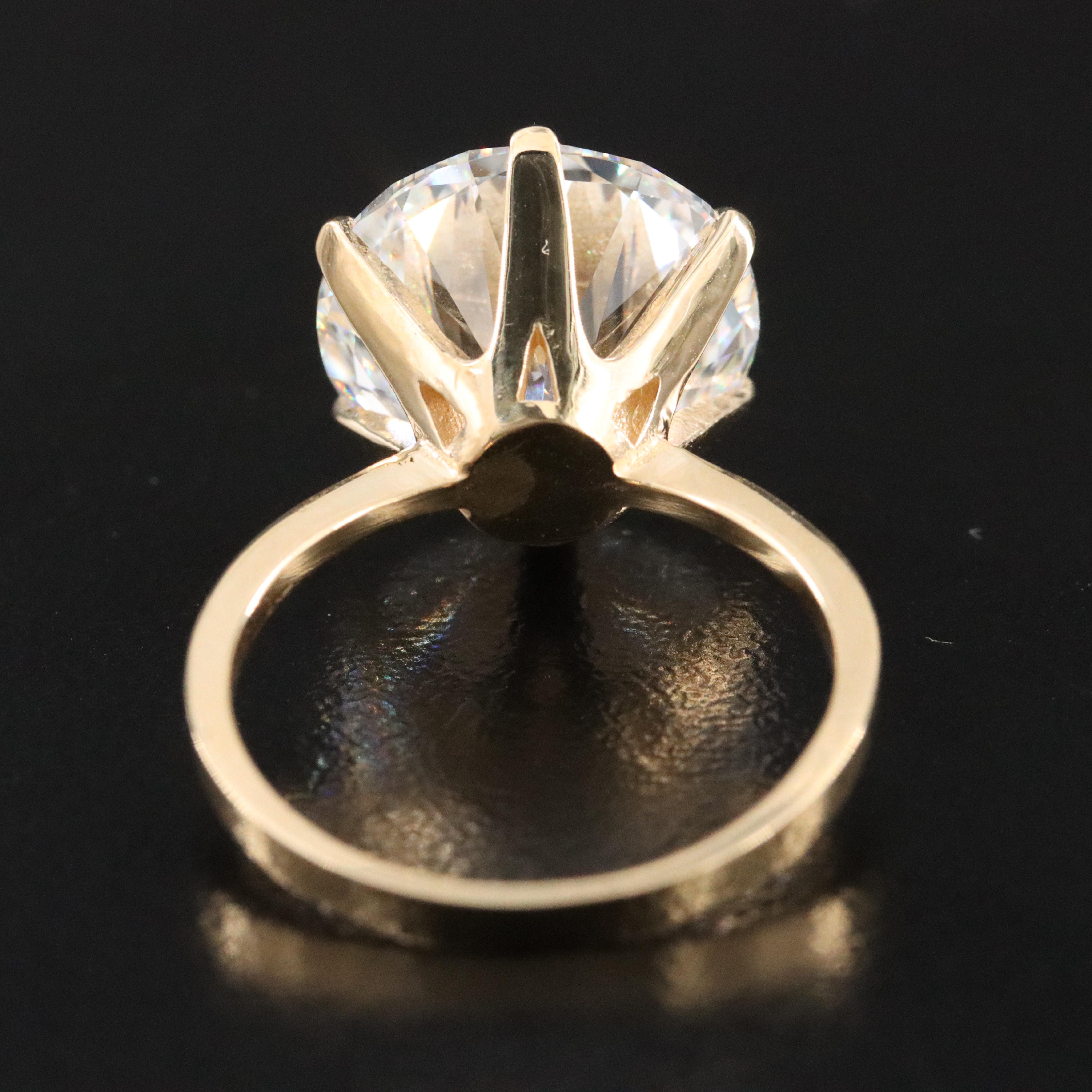 18K 7.03 CT Lab Grown Diamond Ring with IGI Report