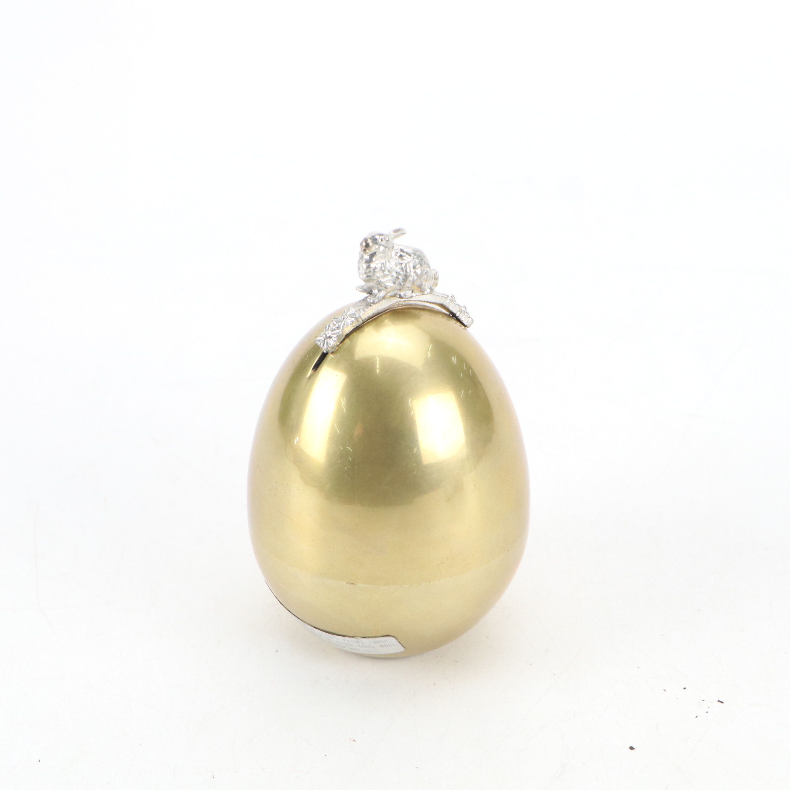 Zsolnay Porcelain Rabbit, Pewter Egg-Shaped Still Bank, & More Rabbit Figurines