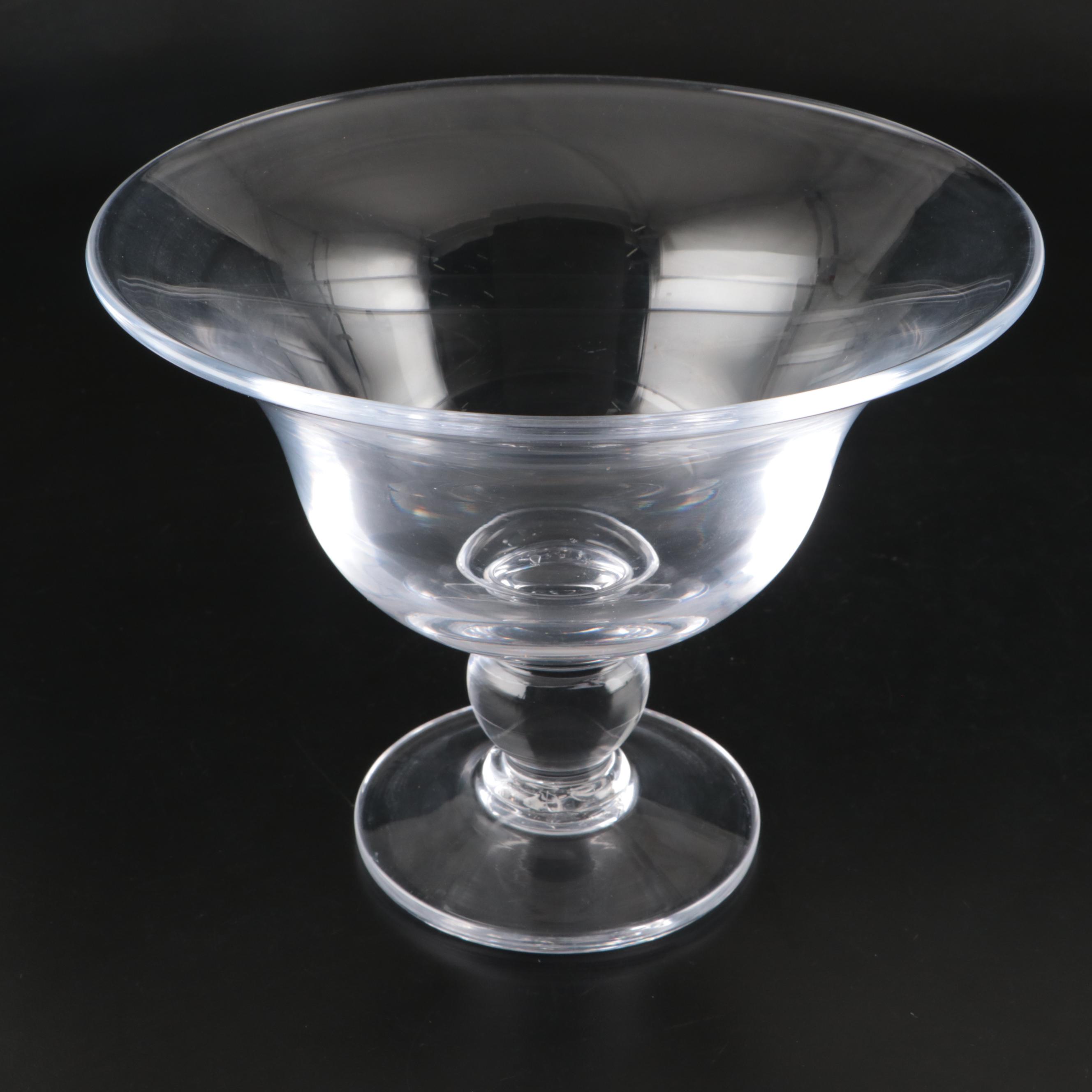 Simon Pearce "Heartland" Footed Glass Bowls
