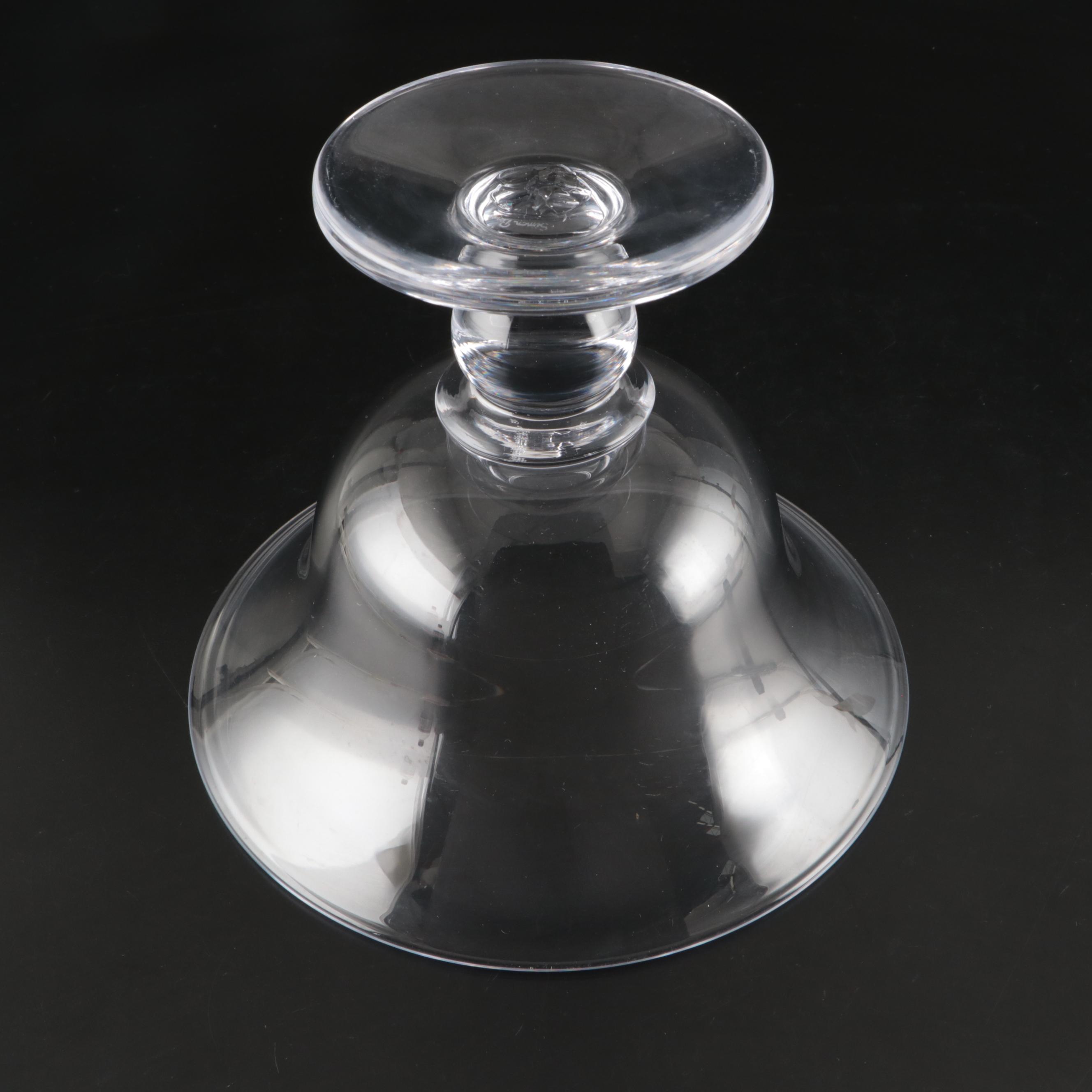 Simon Pearce "Heartland" Footed Glass Bowls