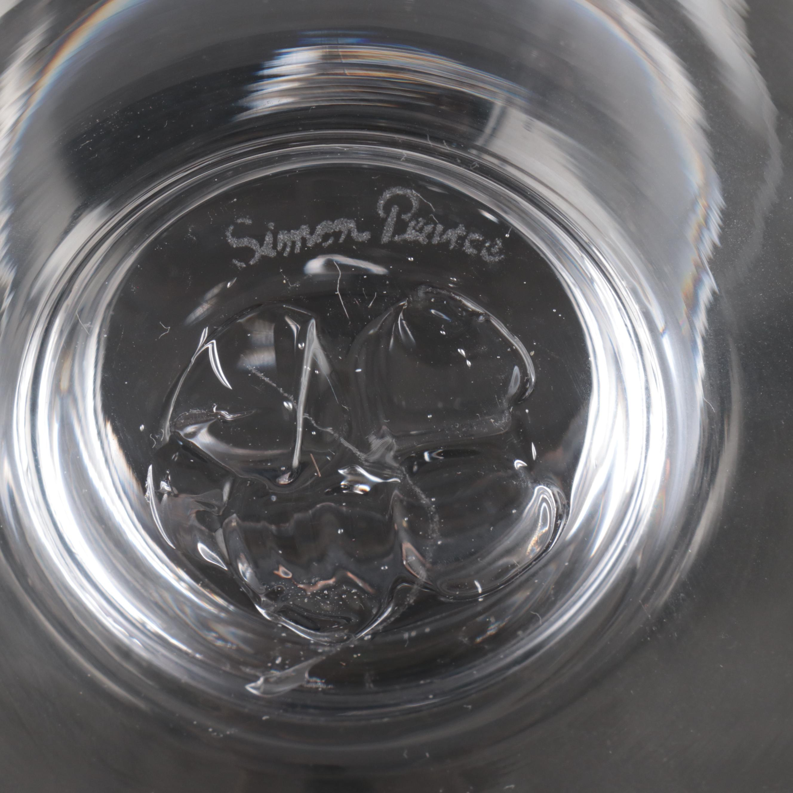 Simon Pearce "Heartland" Footed Glass Bowls