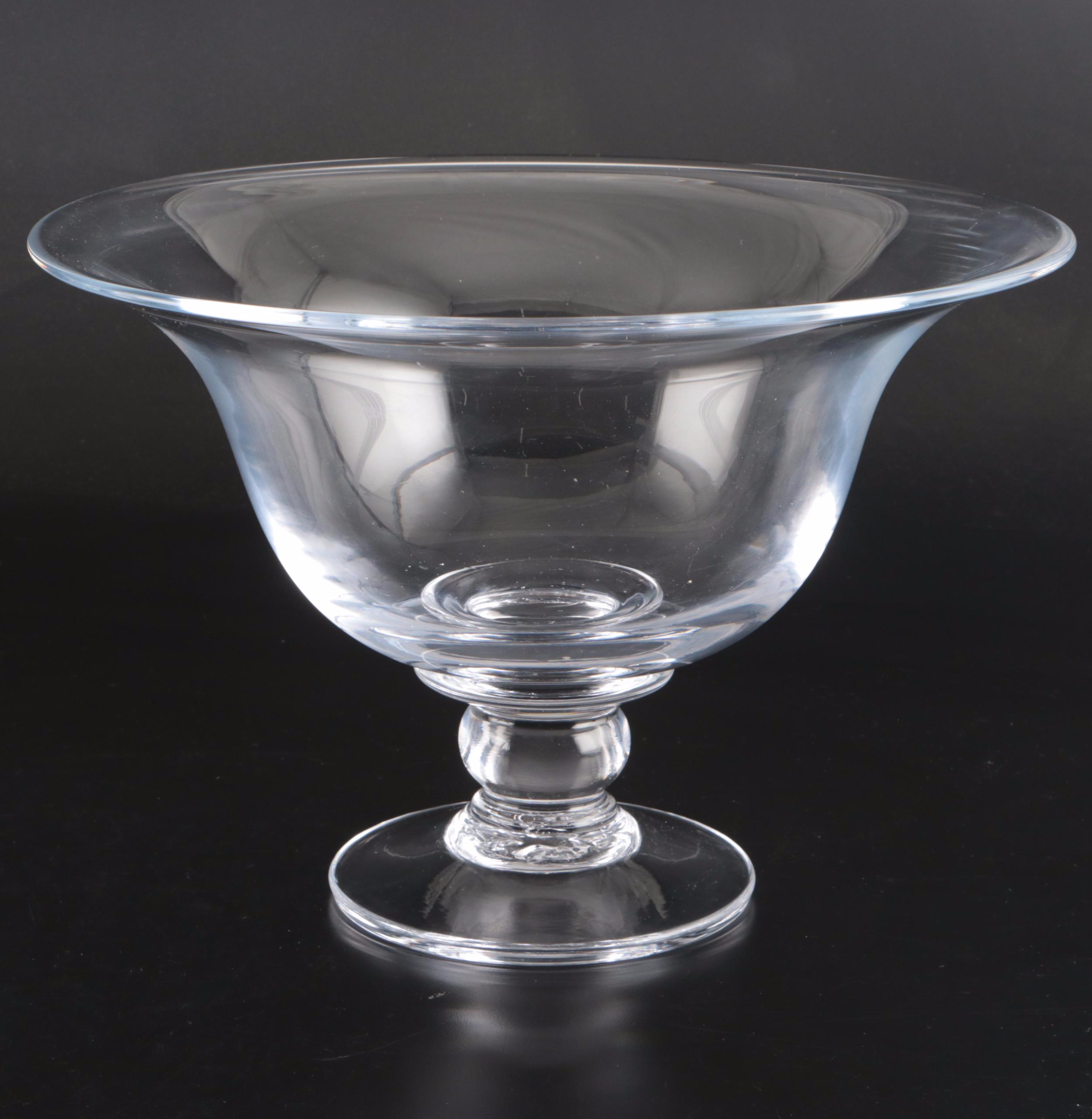 Simon Pearce "Heartland" Footed Glass Bowls