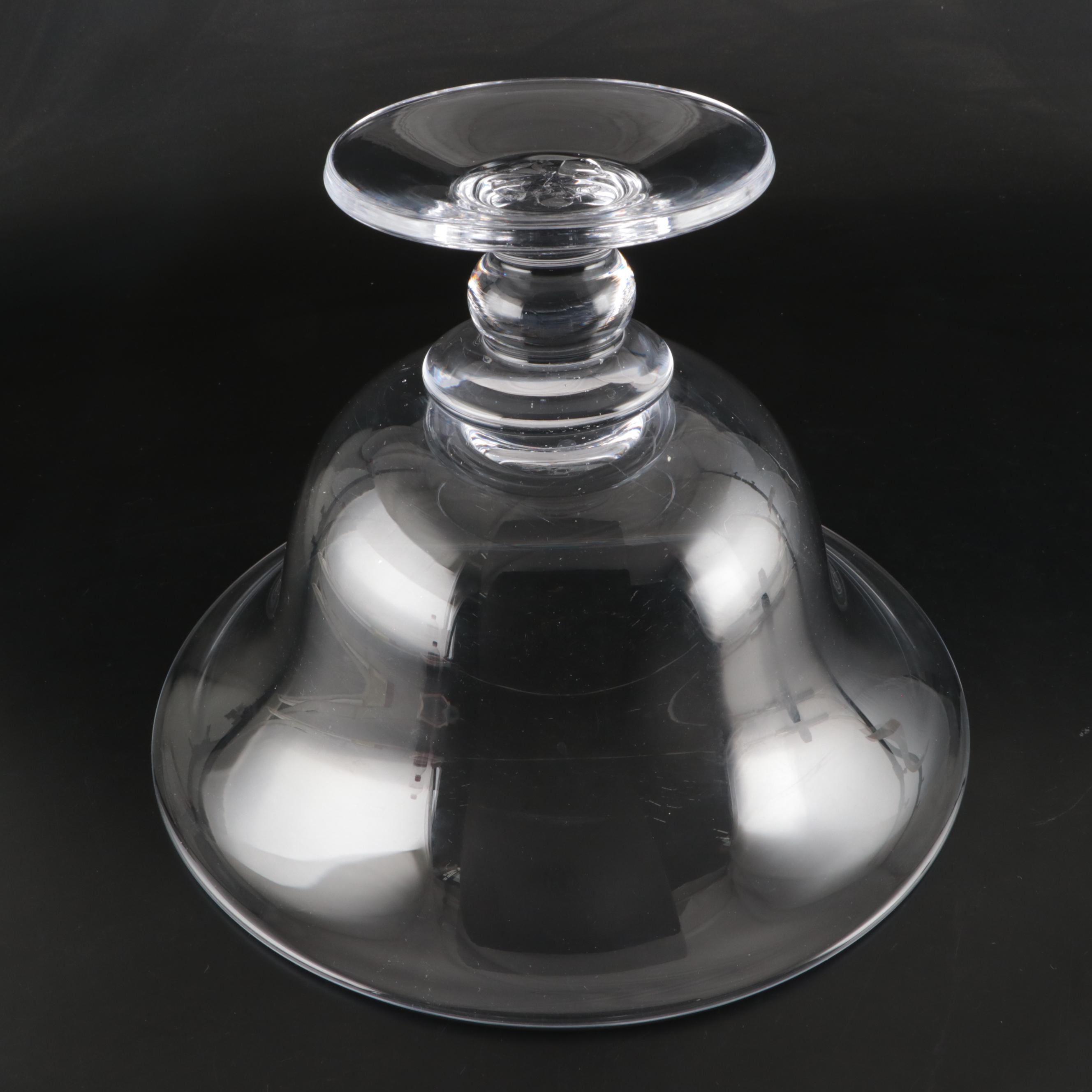 Simon Pearce "Heartland" Footed Glass Bowls