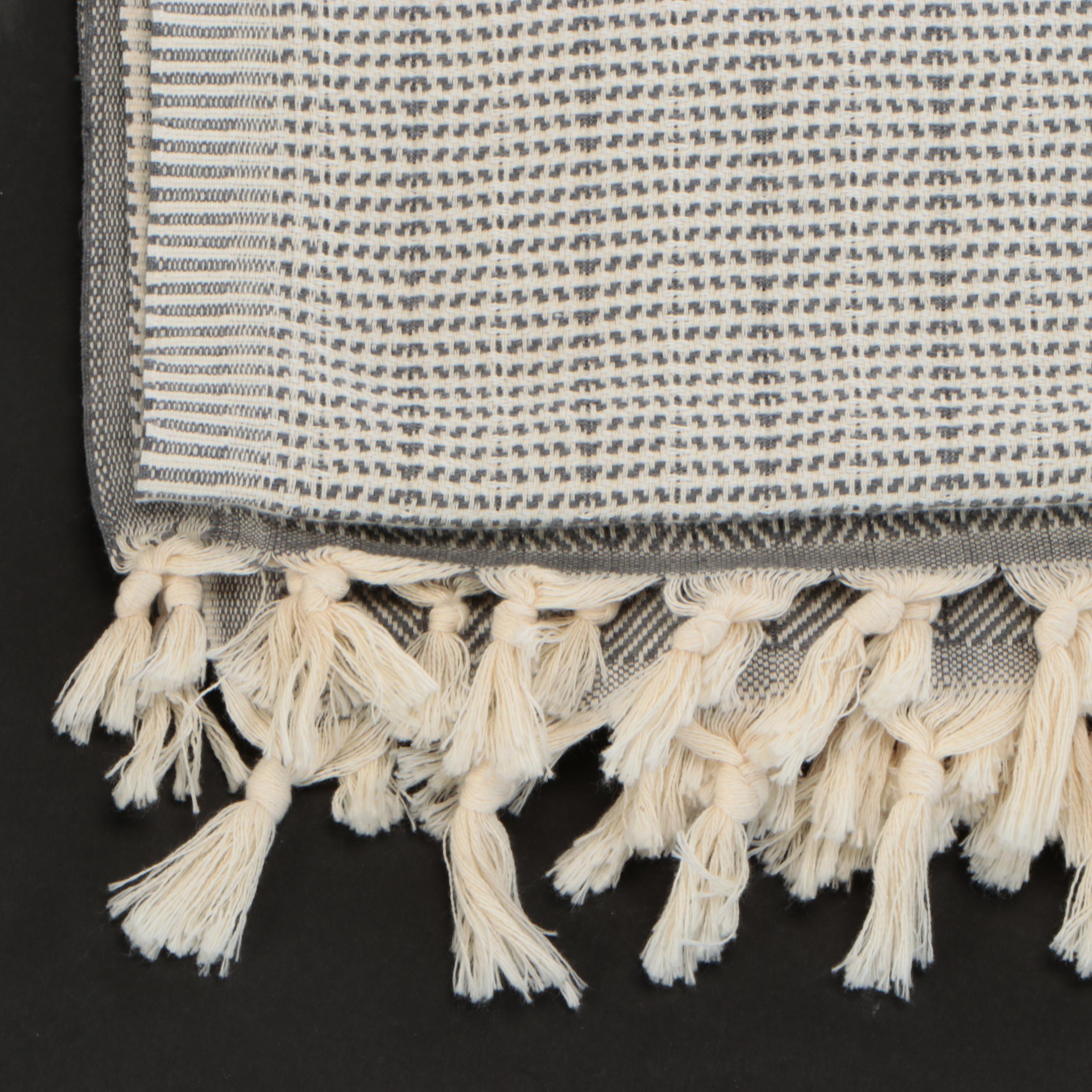 SunKissed Wool Throw with Quilted Cotton Blend Coverlet and Pillow Cases