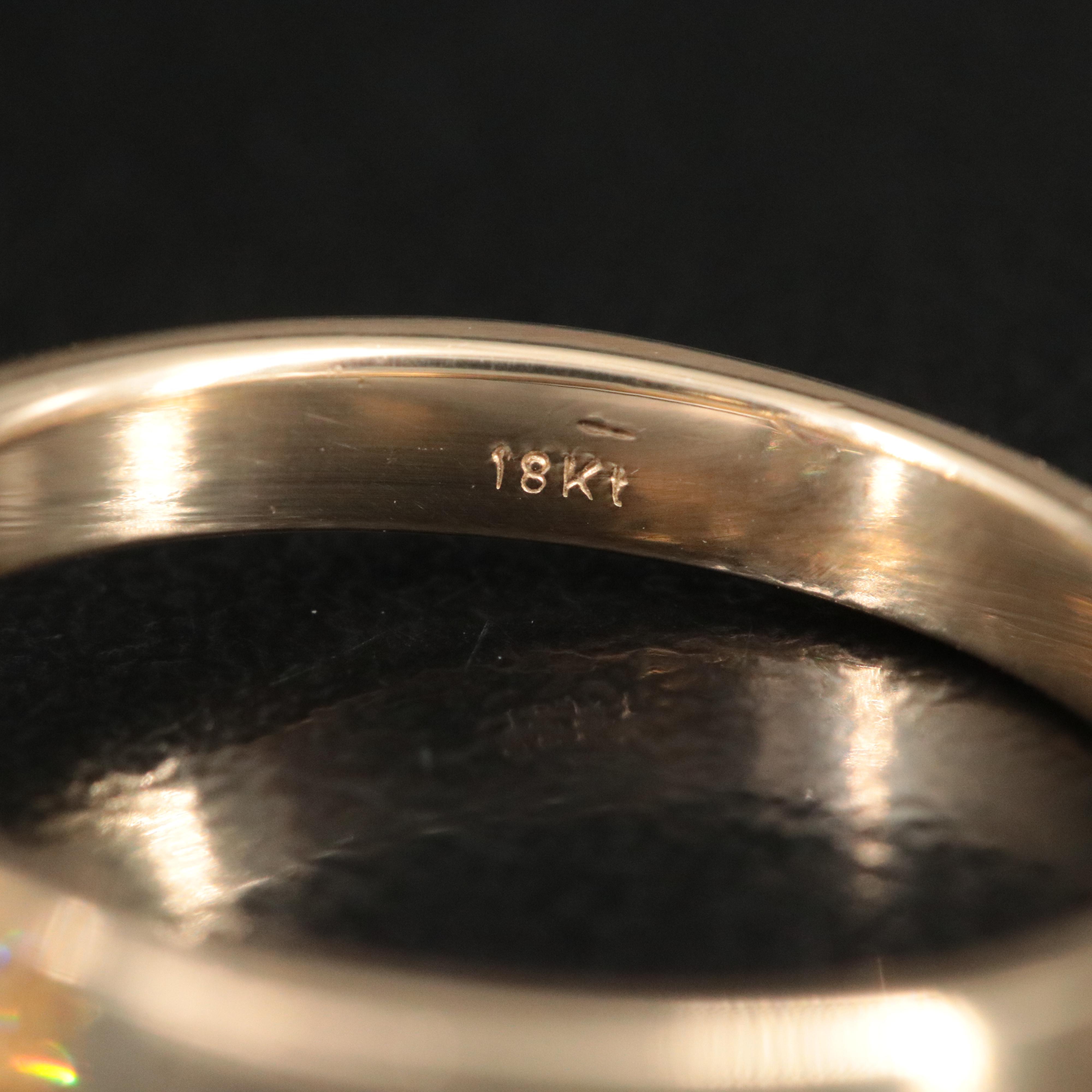 18K 5.05 CT Lab Grown Diamond Solitaire Ring with IGI Report