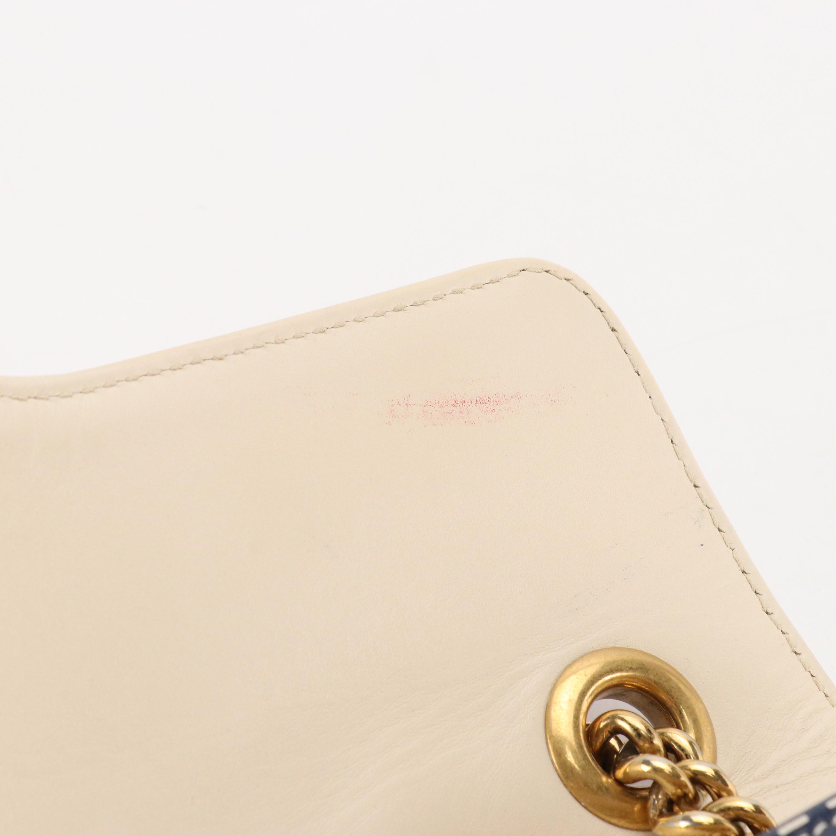 Gucci GG Marmont Flap-Front Chain Bag in Trompe L'Oeil Printed Matelassé Leather