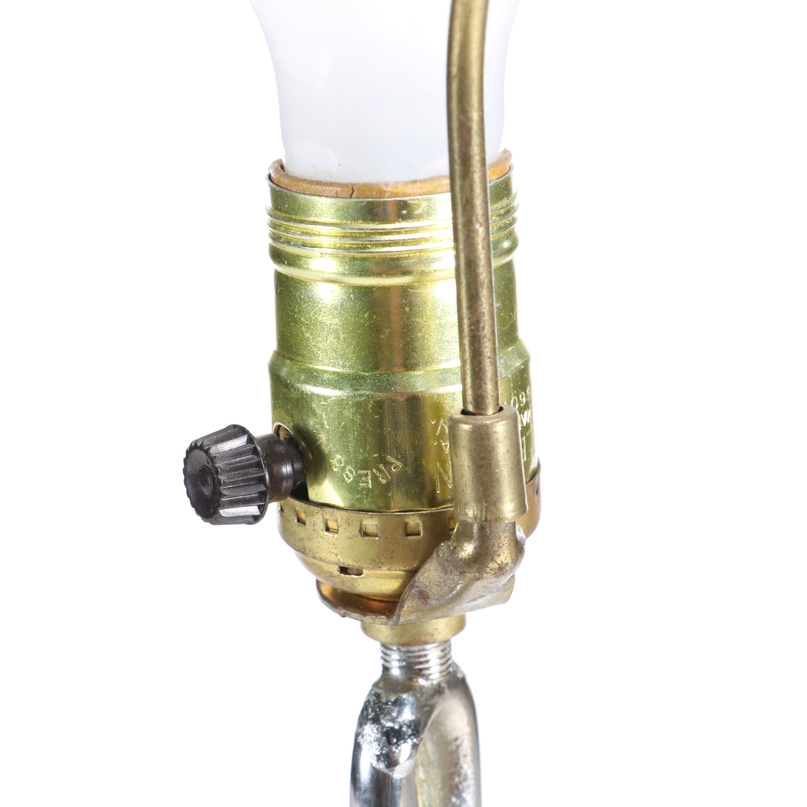 Modern Benson Anchor #6 Slip Ring Fluke Anchor Lamp with Drum Shade