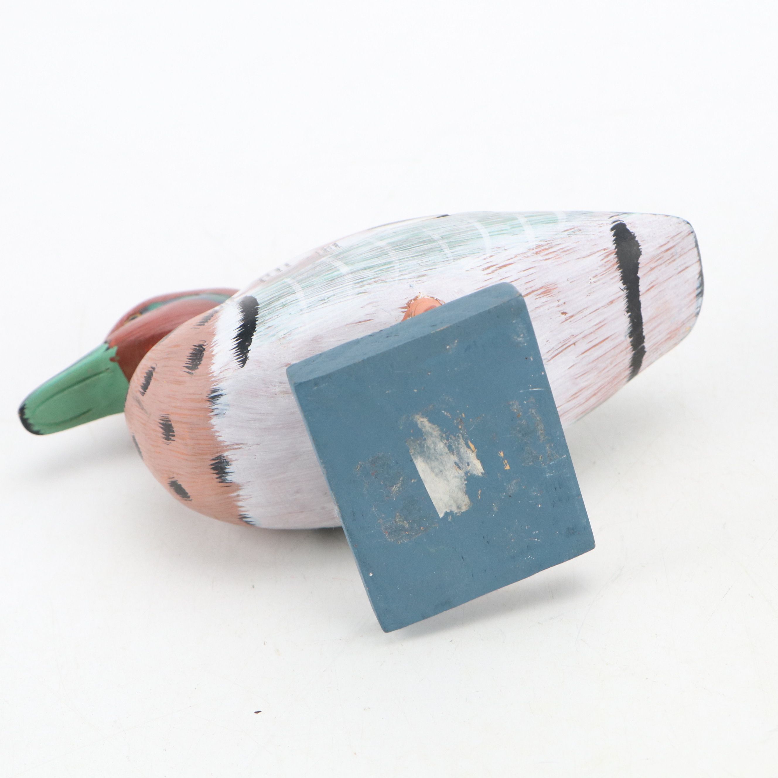 Hand-Painted Wooden Duck Figurines